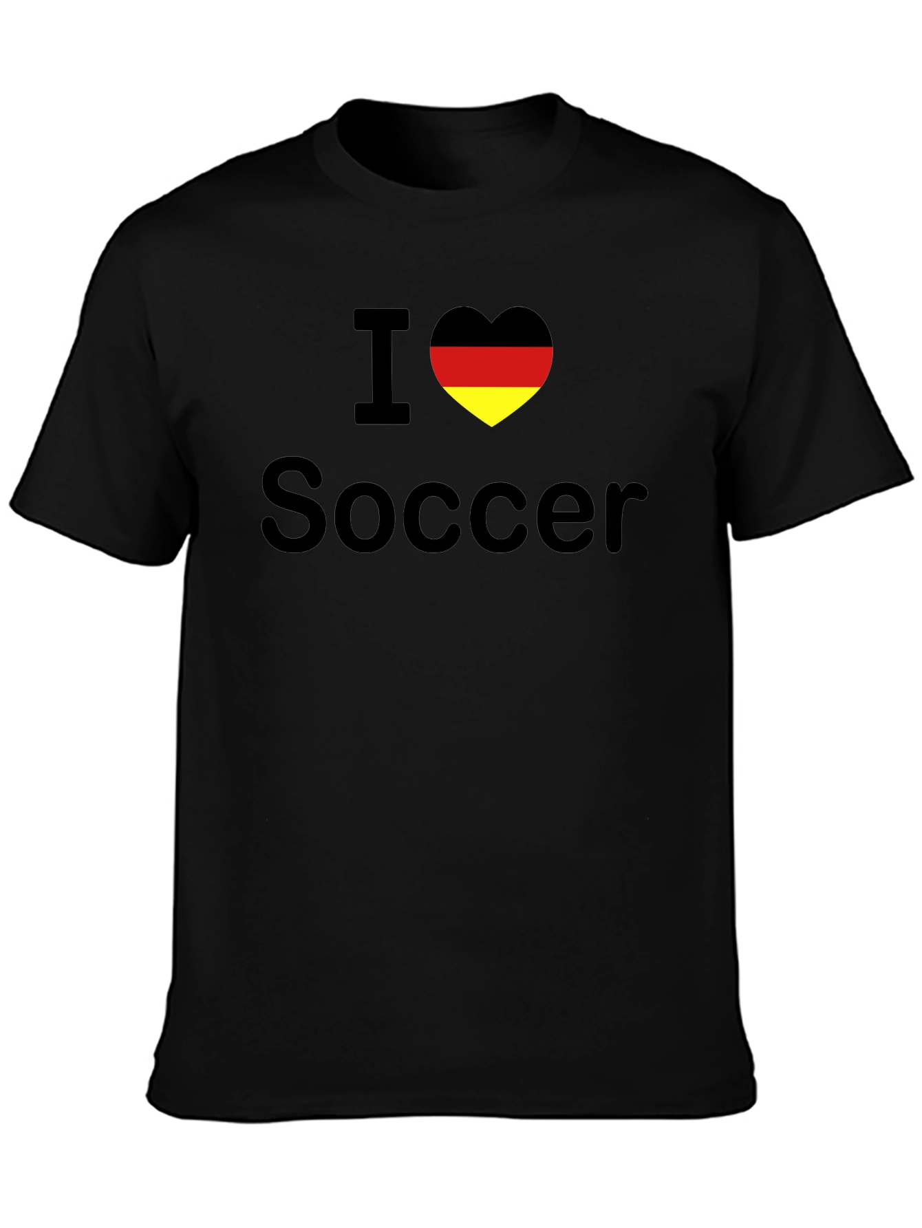 I Love Soccer Germany Flag Heart T-Shirt