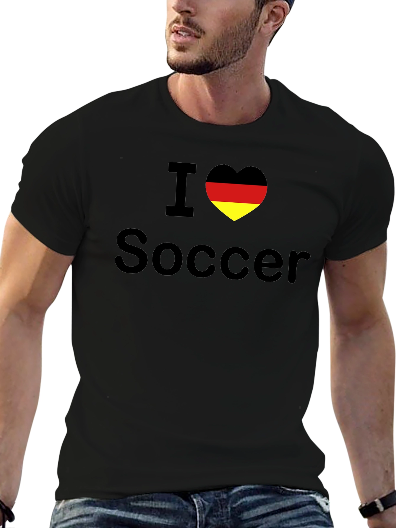 I Love Soccer Germany Flag Heart T-Shirt