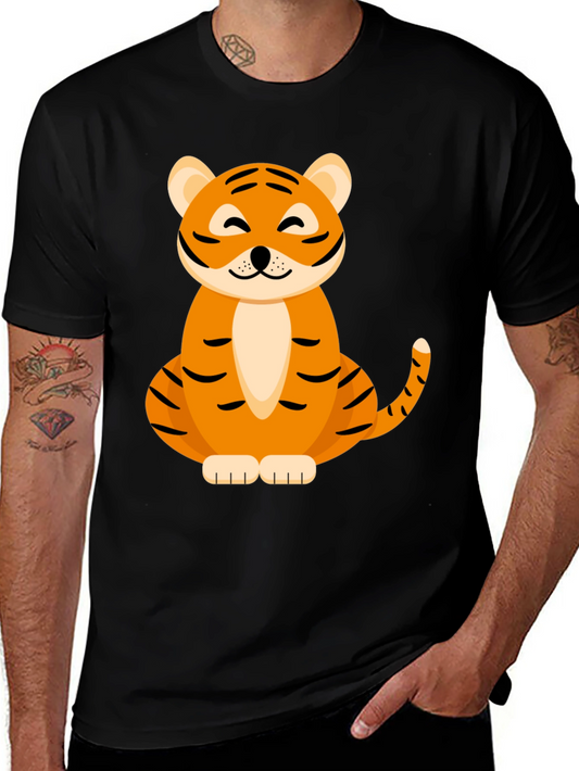 Cute Tiger Graphic Tee - Soft Cotton Blend