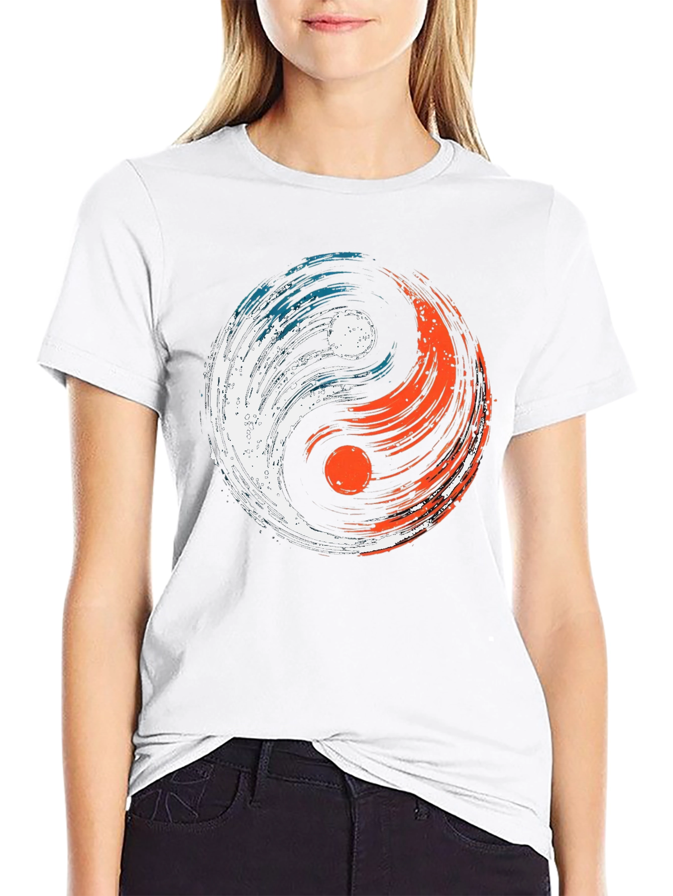 Yin Yang Balance Tee - Stylish Graphic T-Shirt