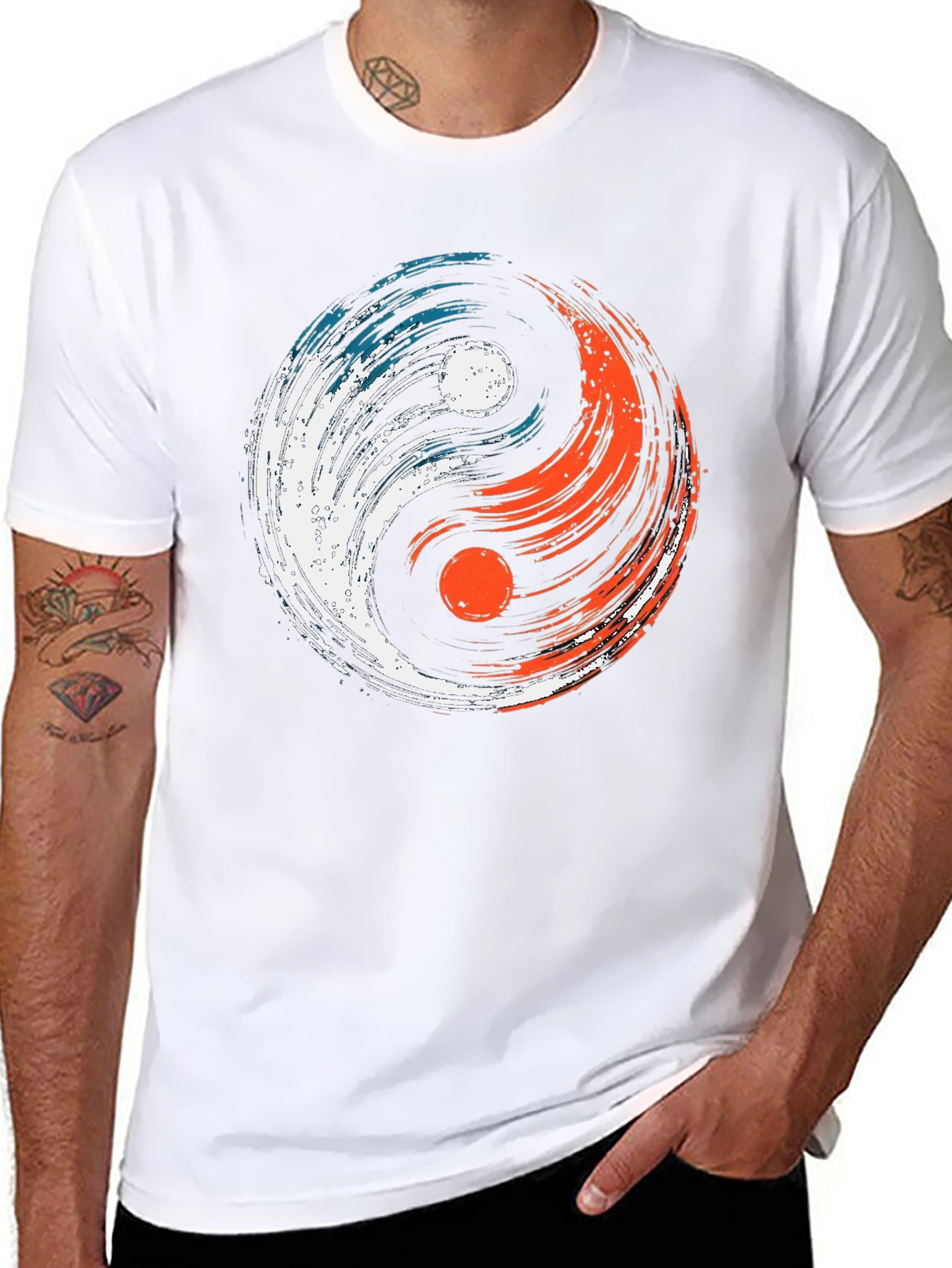 Yin Yang Balance Tee - Stylish Graphic T-Shirt
