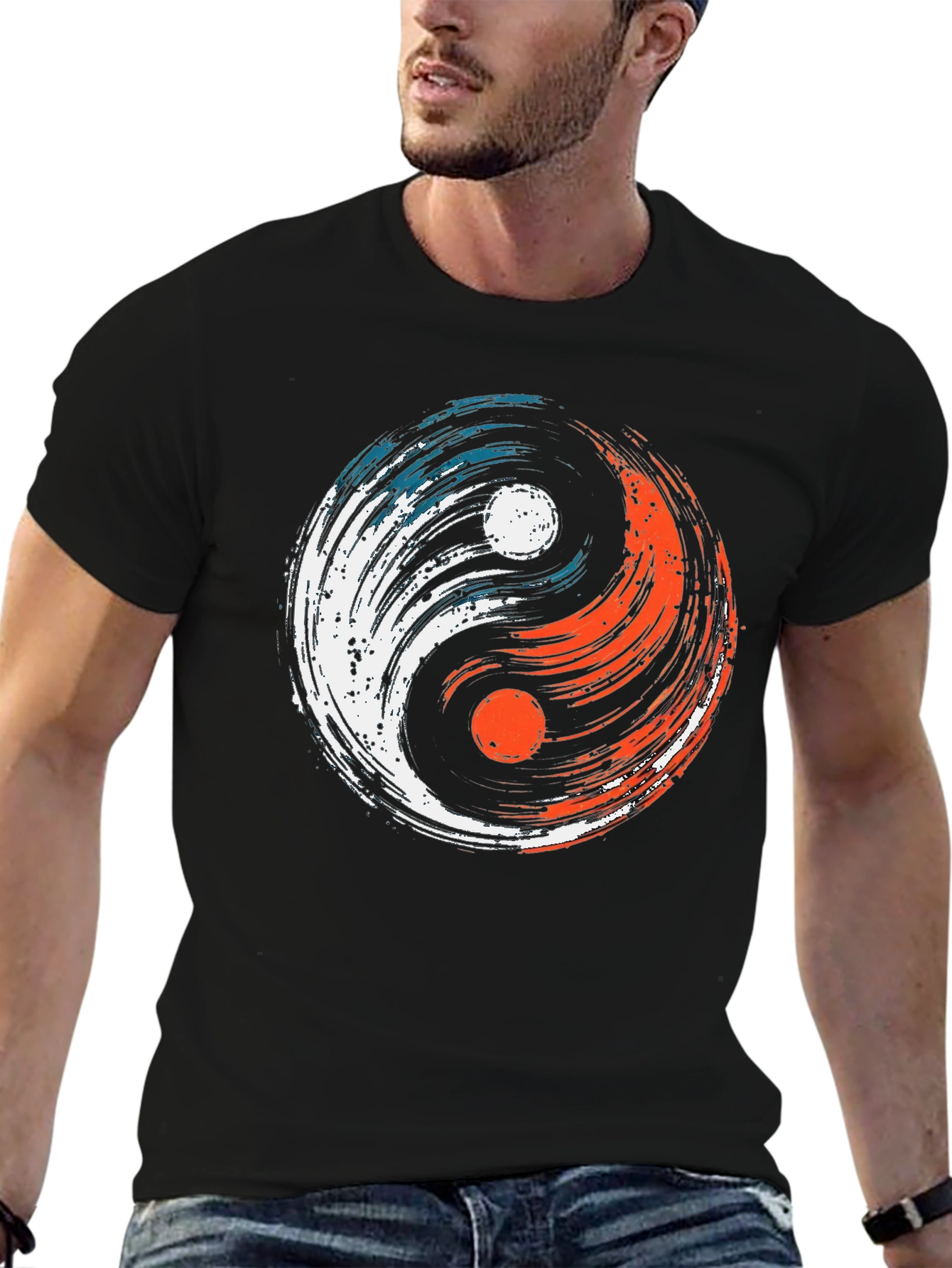 Yin Yang Balance Tee - Stylish Graphic T-Shirt