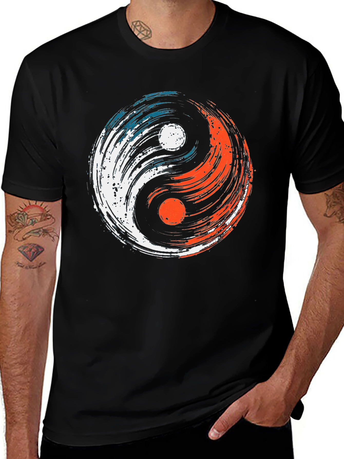 Yin Yang Balance Tee - Stylish Graphic T-Shirt