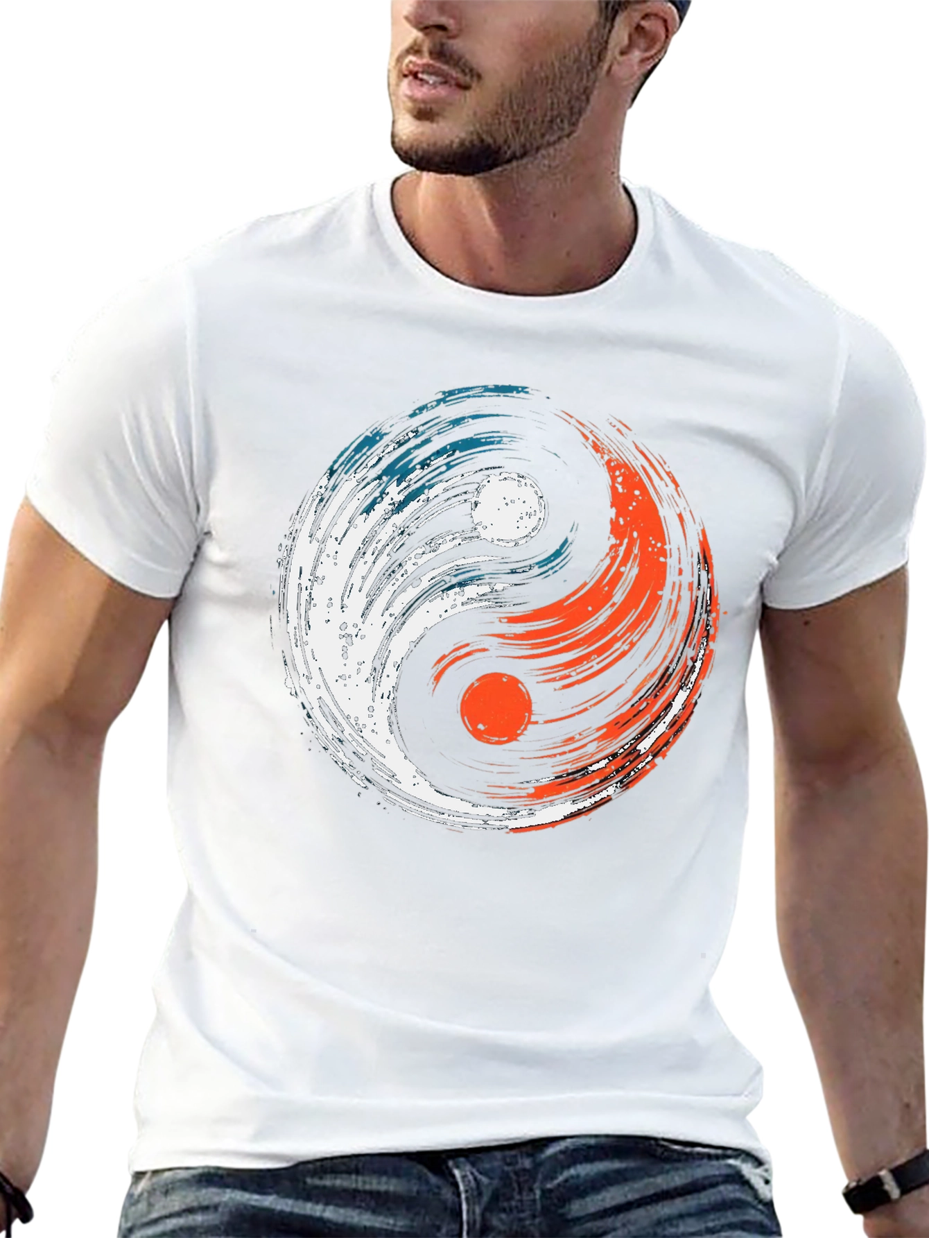 Yin Yang Balance Tee - Stylish Graphic T-Shirt