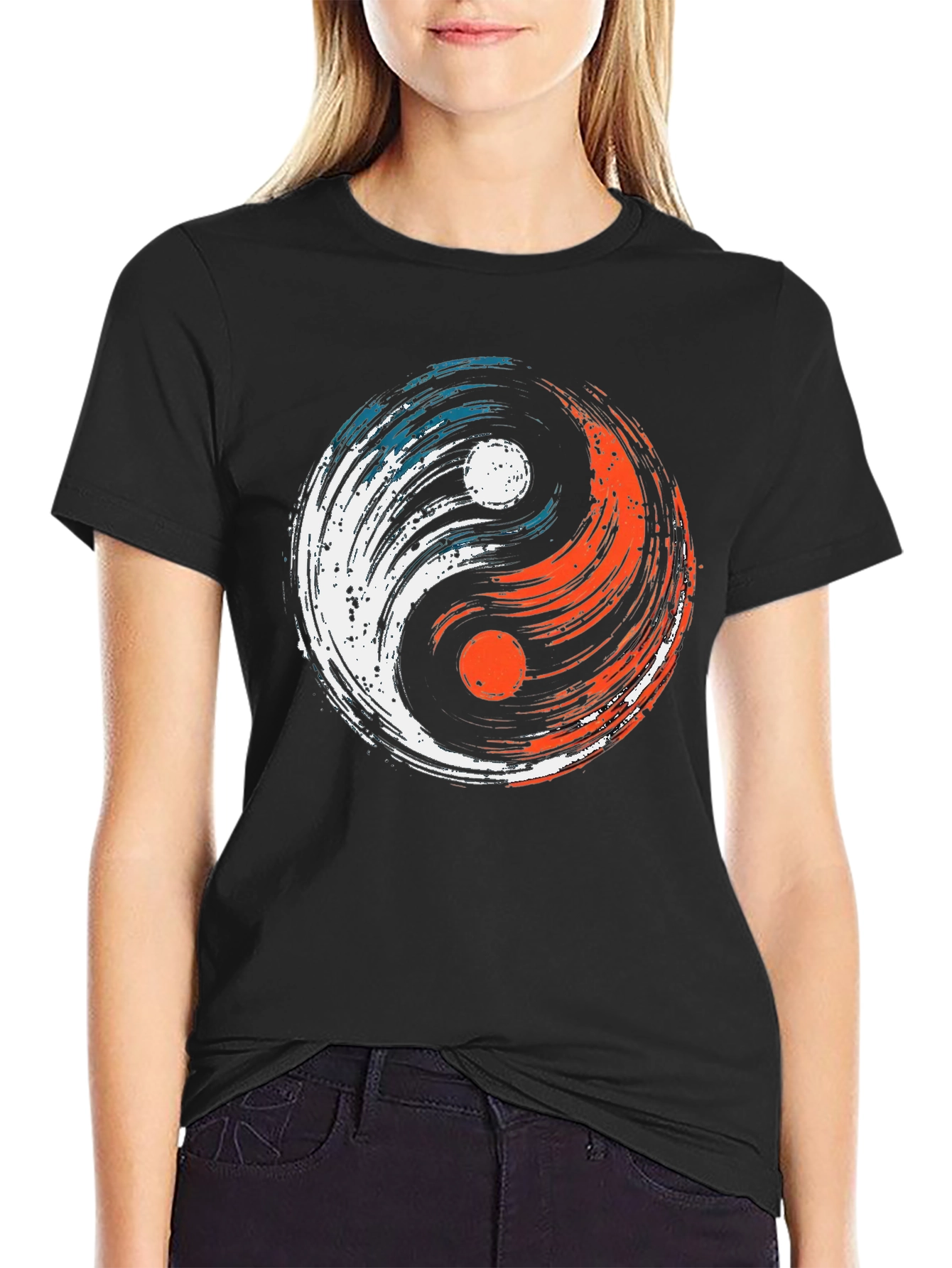 Yin Yang Balance Tee - Stylish Graphic T-Shirt