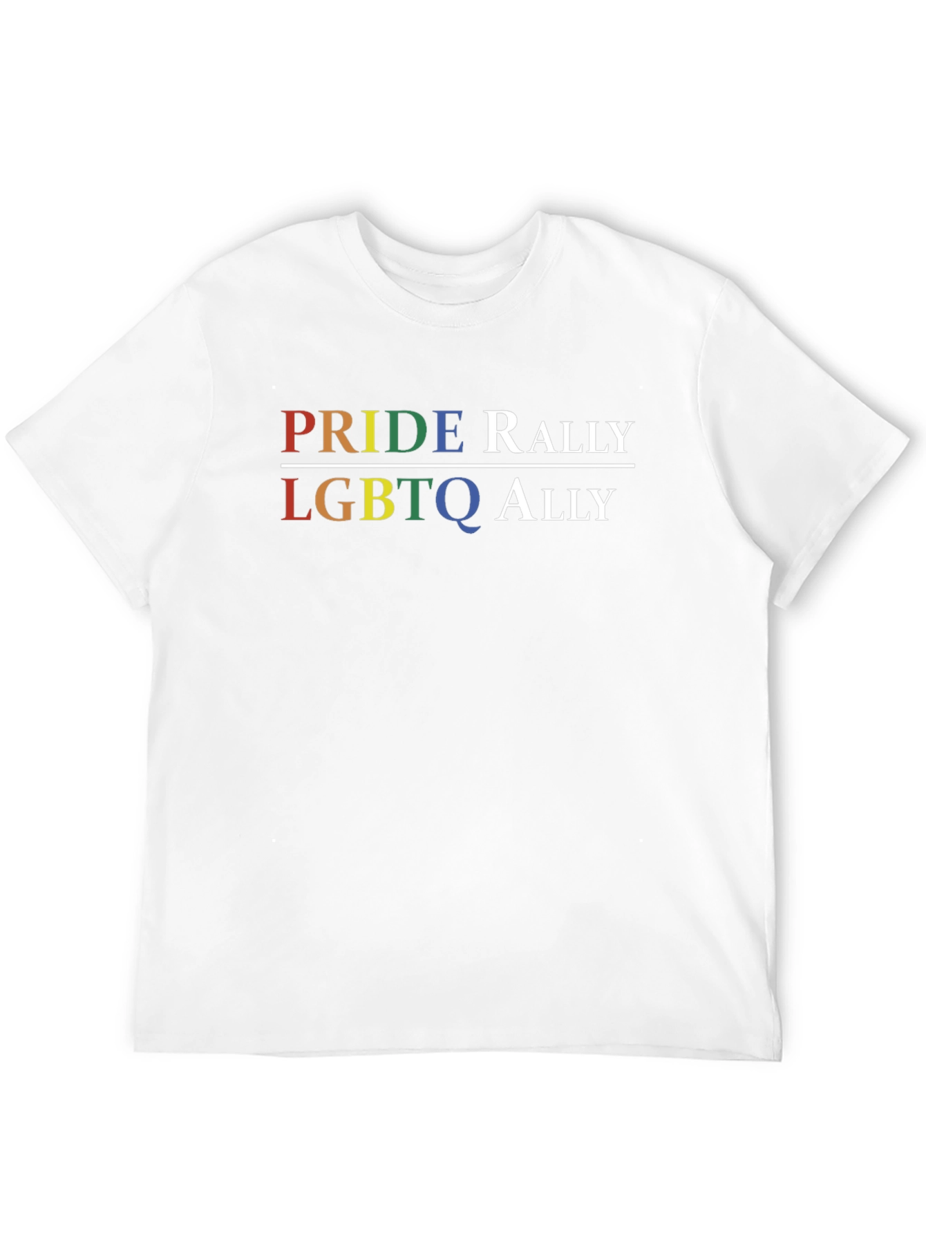 Pride Rally LGBTQ Ally Graphic Tee