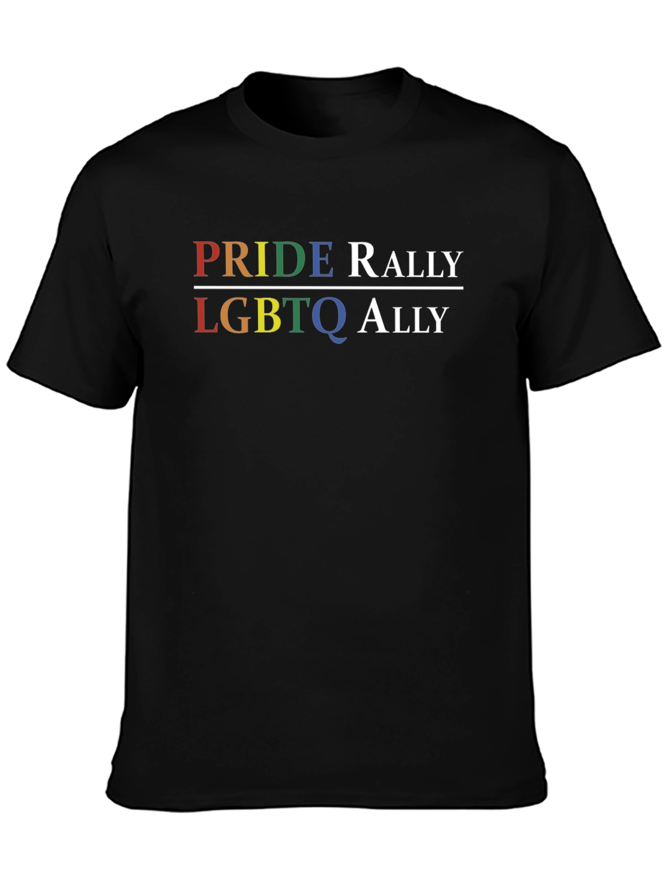 Pride Rally LGBTQ Ally Graphic Tee