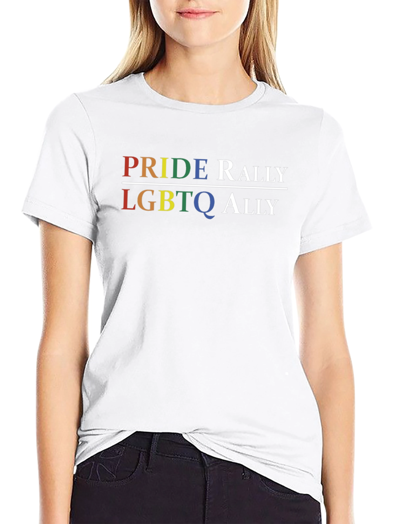 Pride Rally LGBTQ Ally Graphic Tee