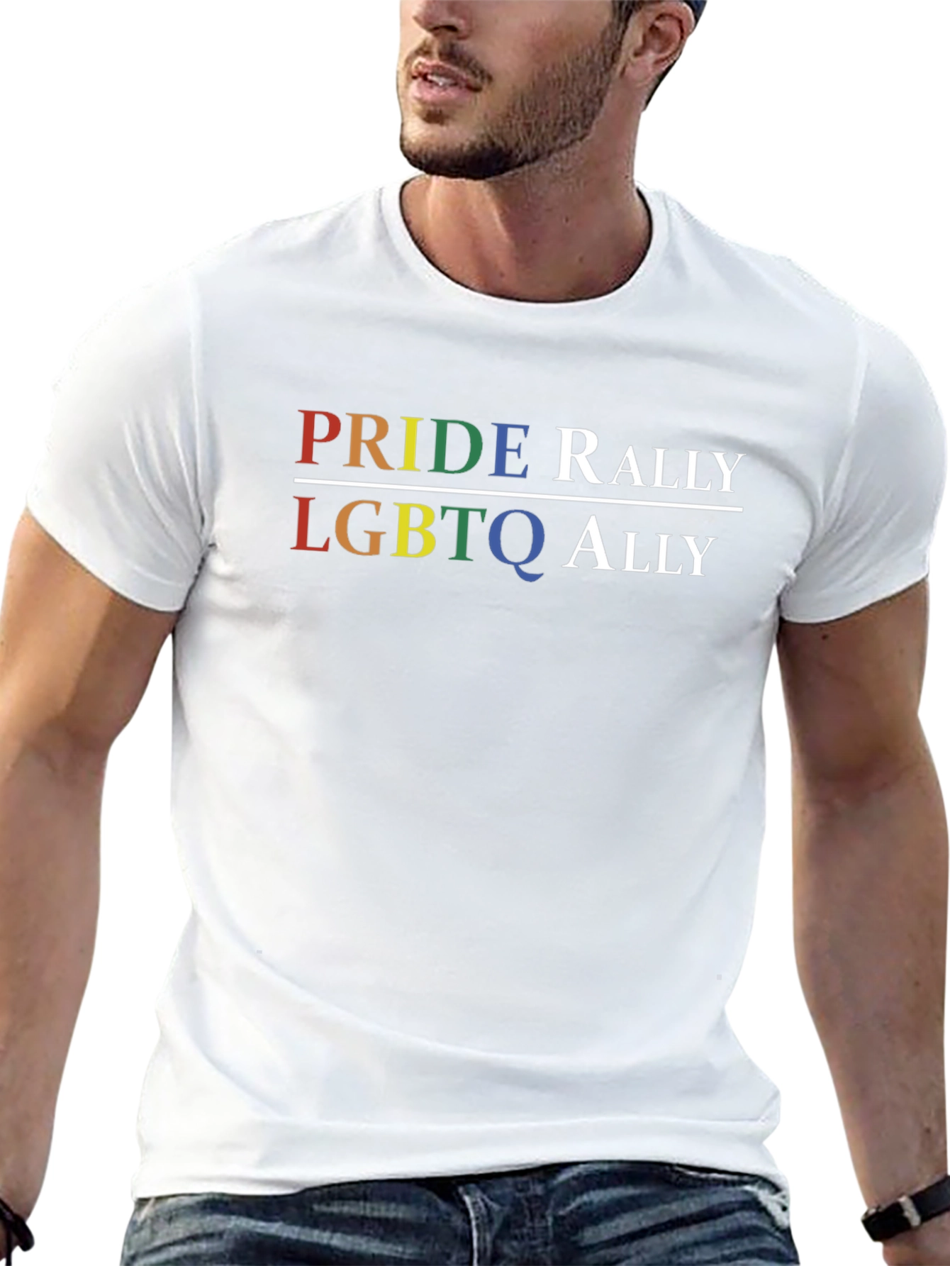 Pride Rally LGBTQ Ally Graphic Tee