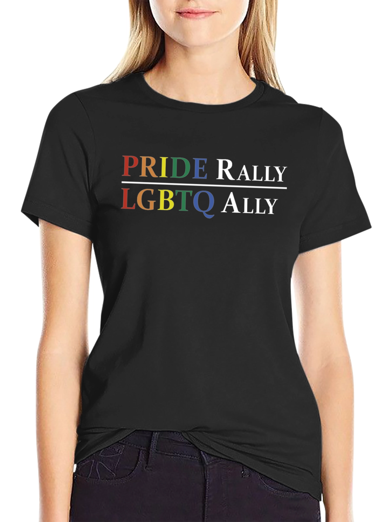 Pride Rally LGBTQ Ally Graphic Tee