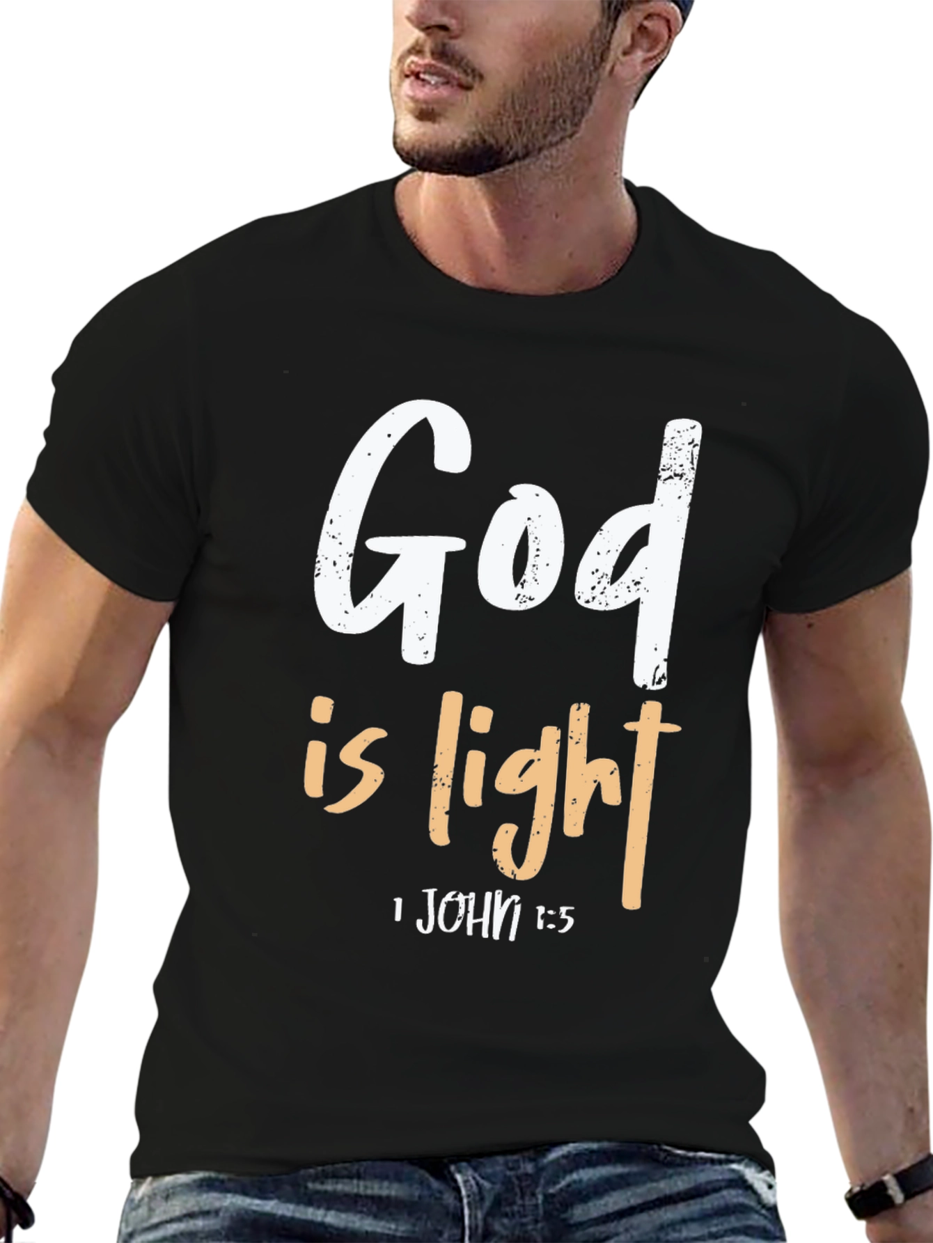 God Is Light Christian T-Shirt