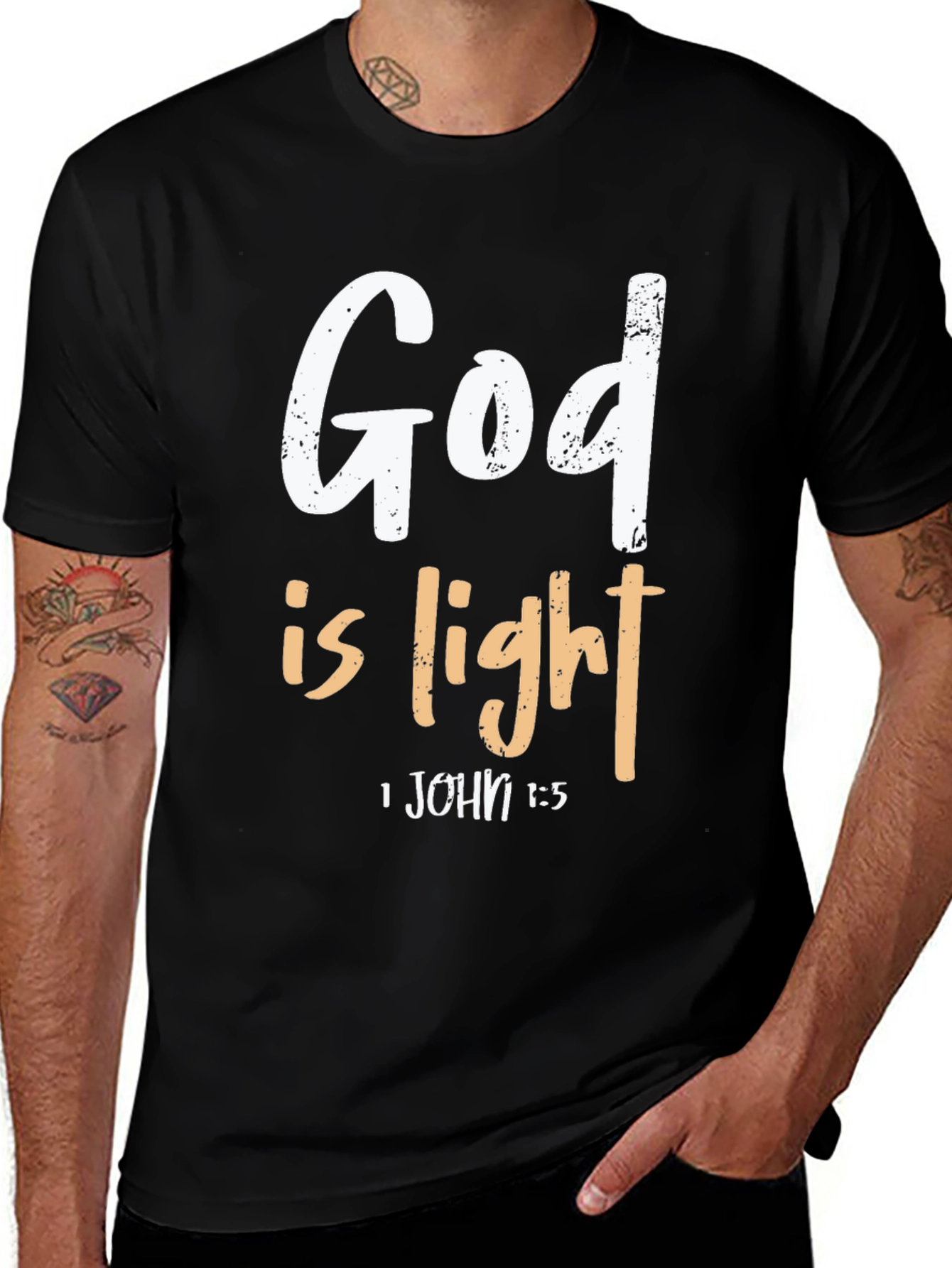 God Is Light Christian T-Shirt