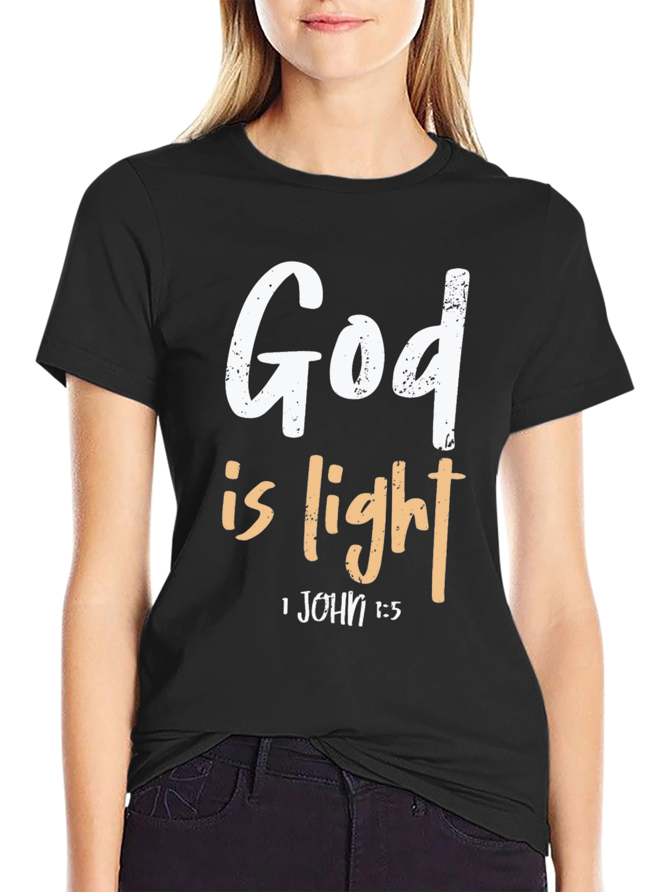 God Is Light Christian T-Shirt