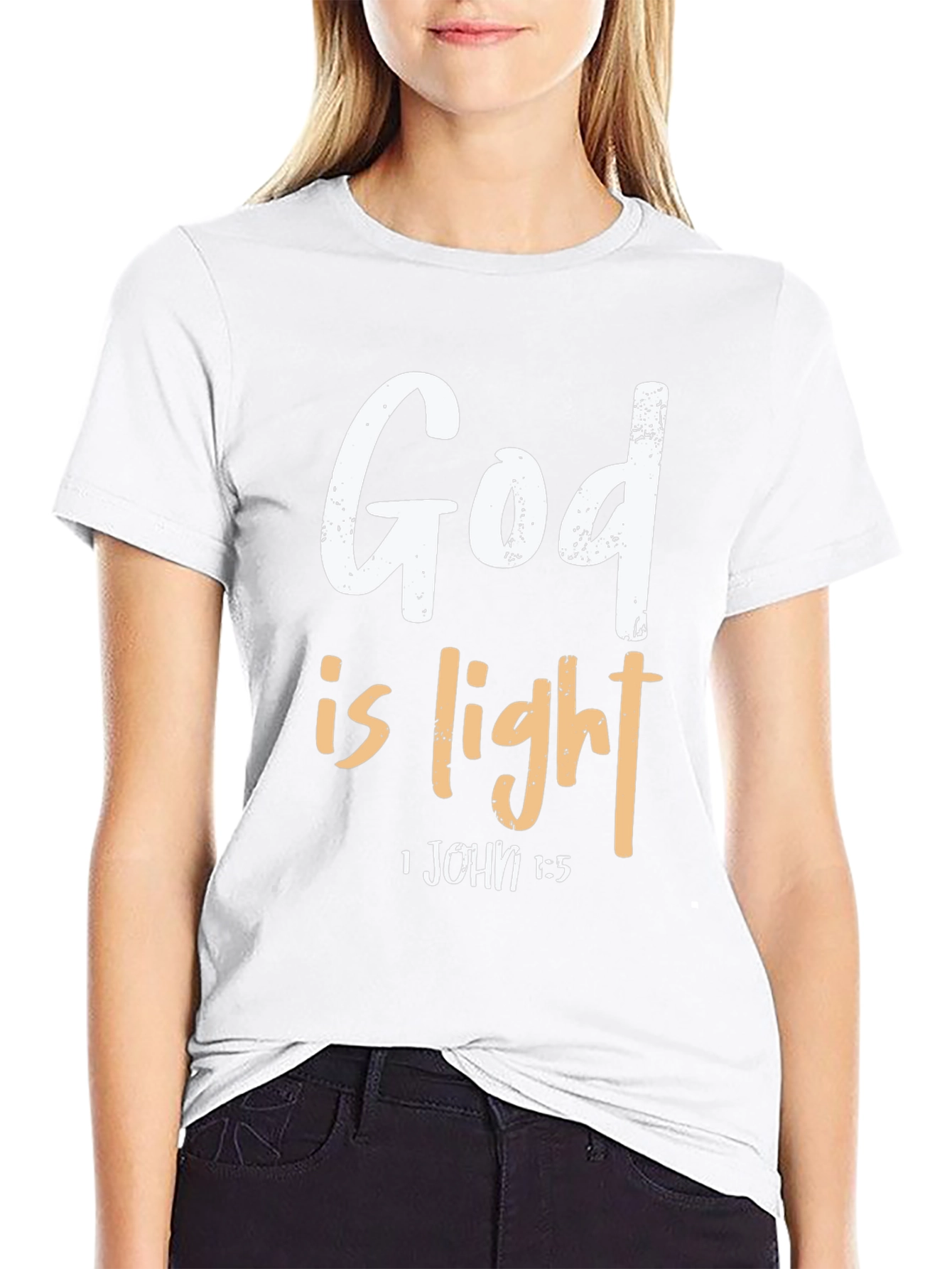 God Is Light Christian T-Shirt