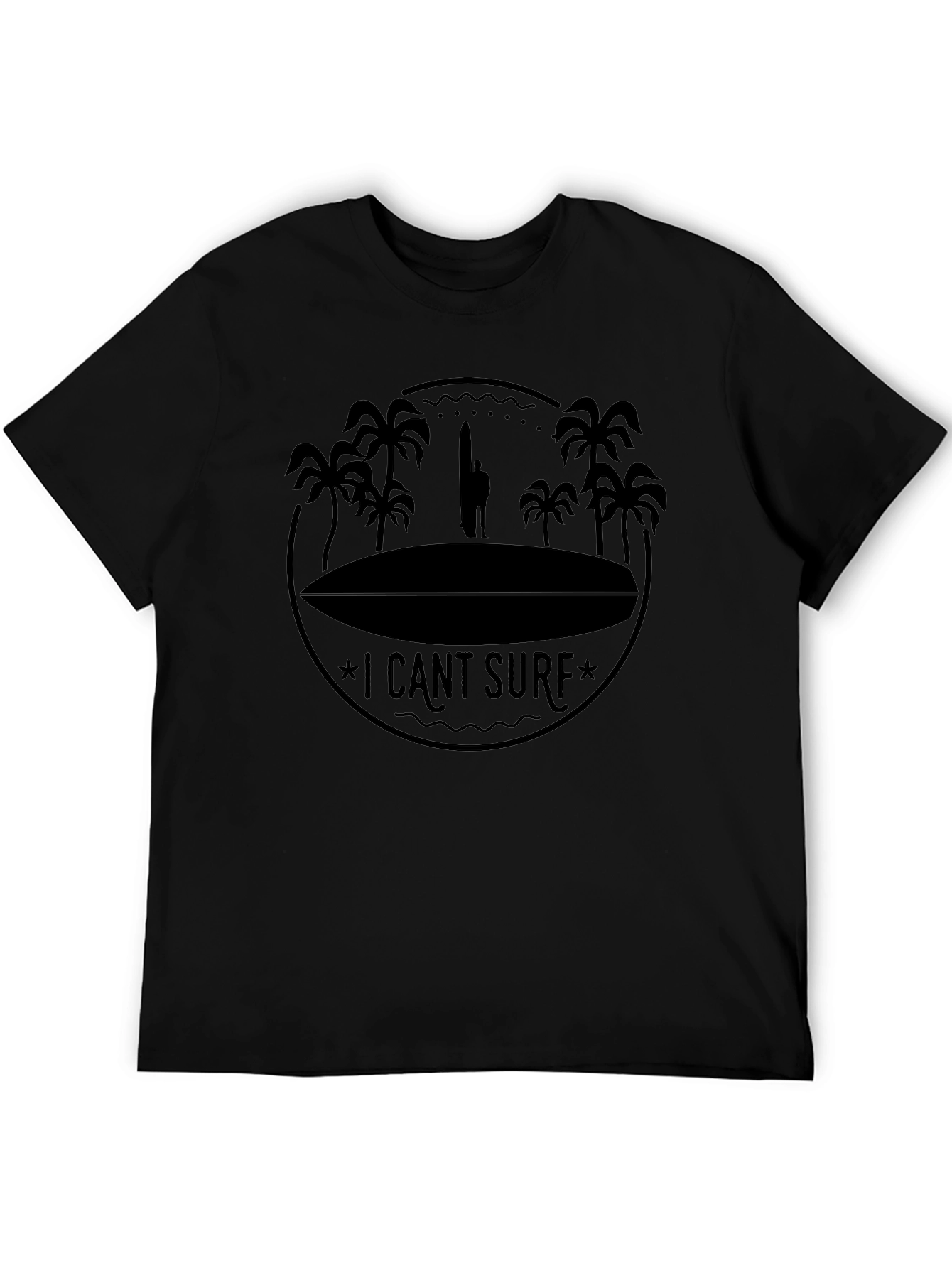 I Cant Surf Graphic Tee - Tropical Beach Vibe
