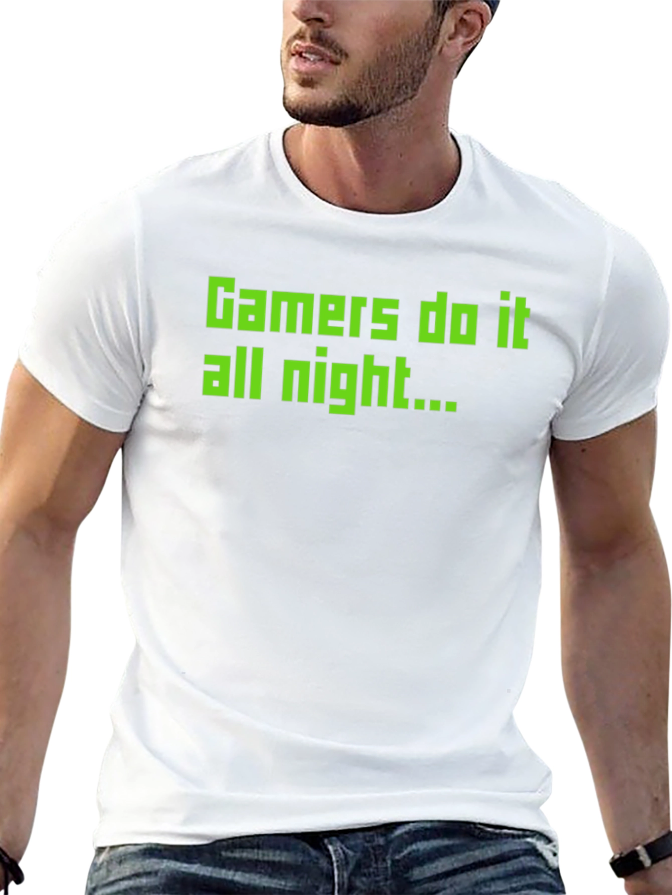 Gamers Do It All Night - Black T-Shirt