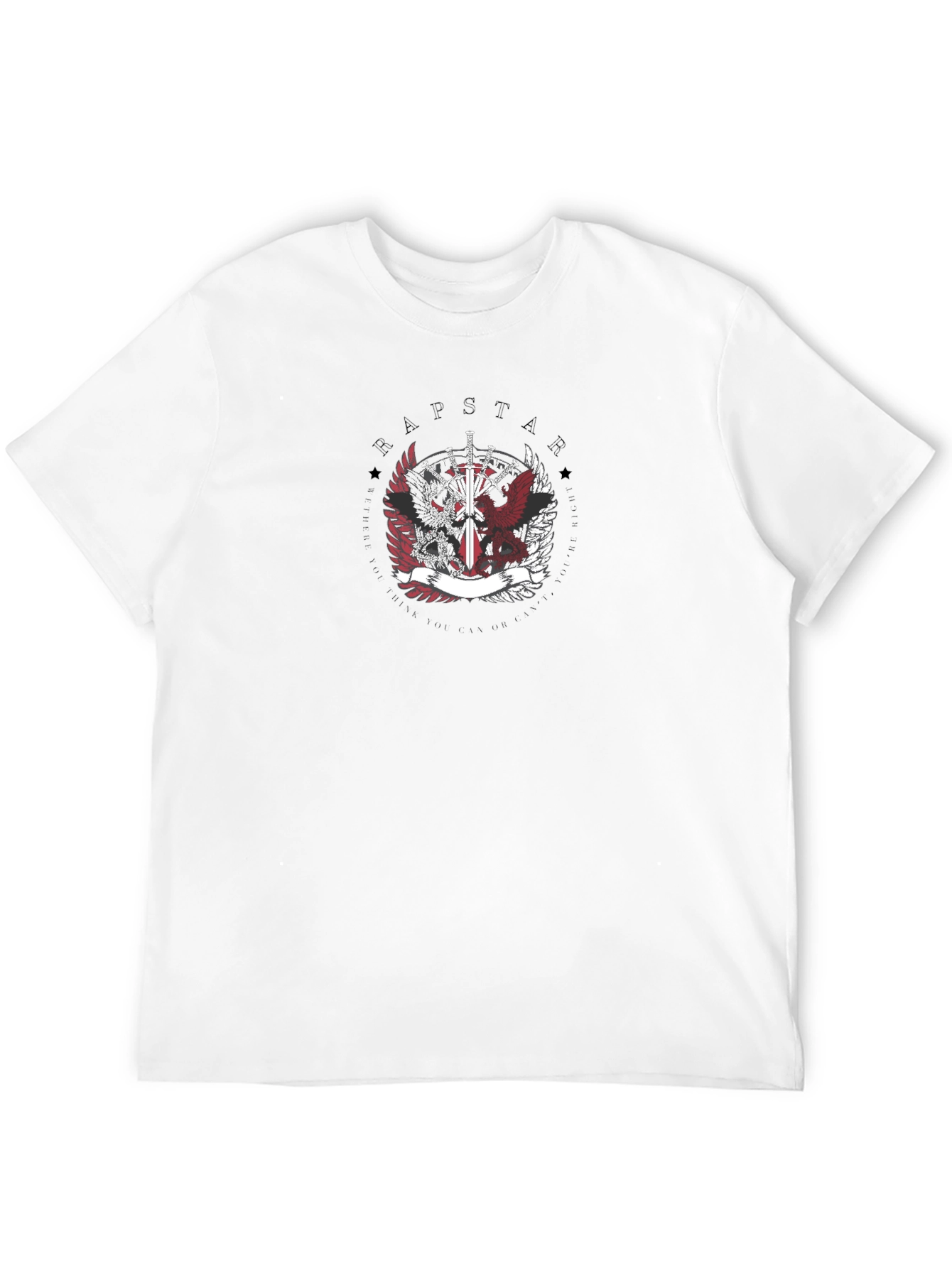 Black Rapstar Emblem Tee