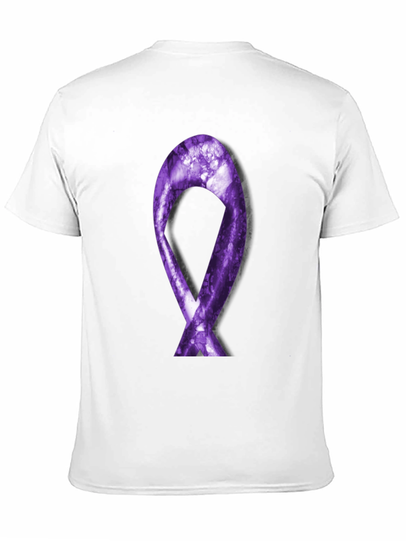 Purple Ribbon Graphic Tee - Support Cause