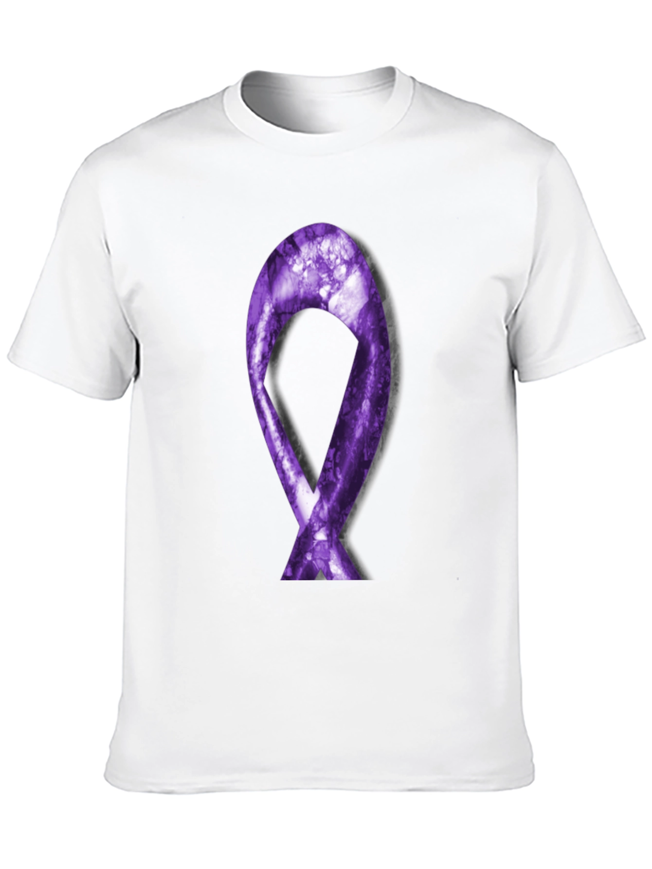 Purple Ribbon Graphic Tee - Support Cause