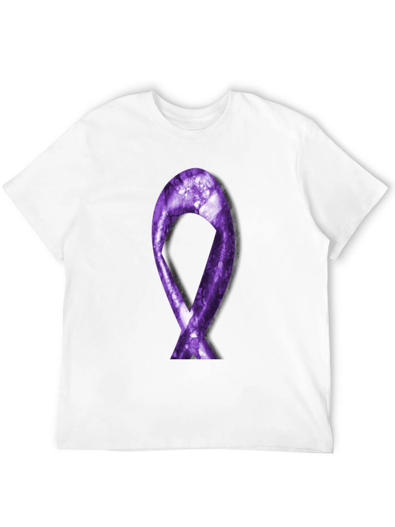 Purple Ribbon Graphic Tee - Support Cause