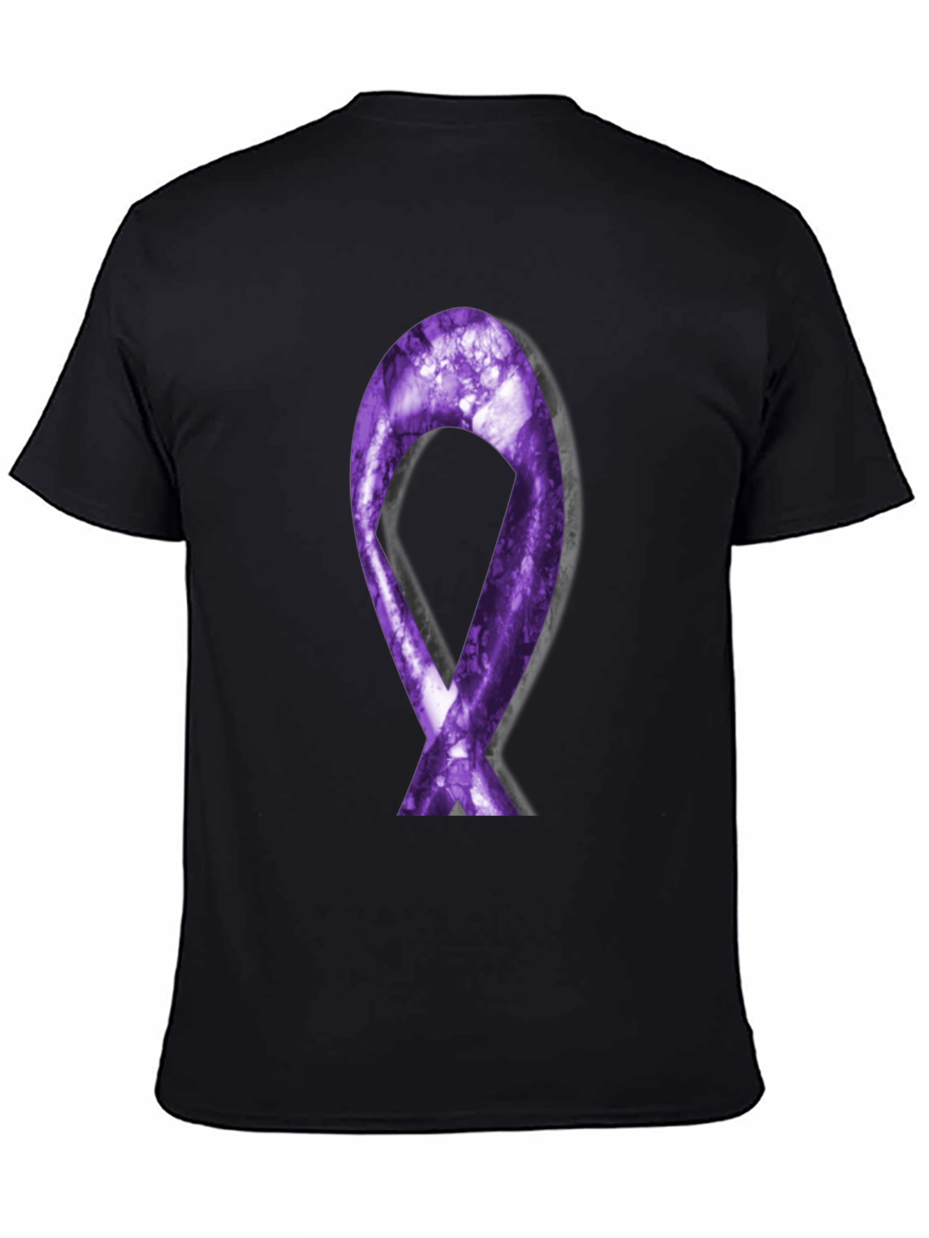 Purple Ribbon Graphic Tee - Support Cause