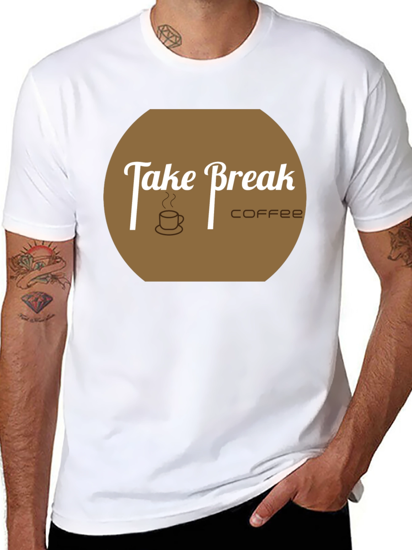 Take a Break Coffee T-Shirt - Relax & Enjoy!