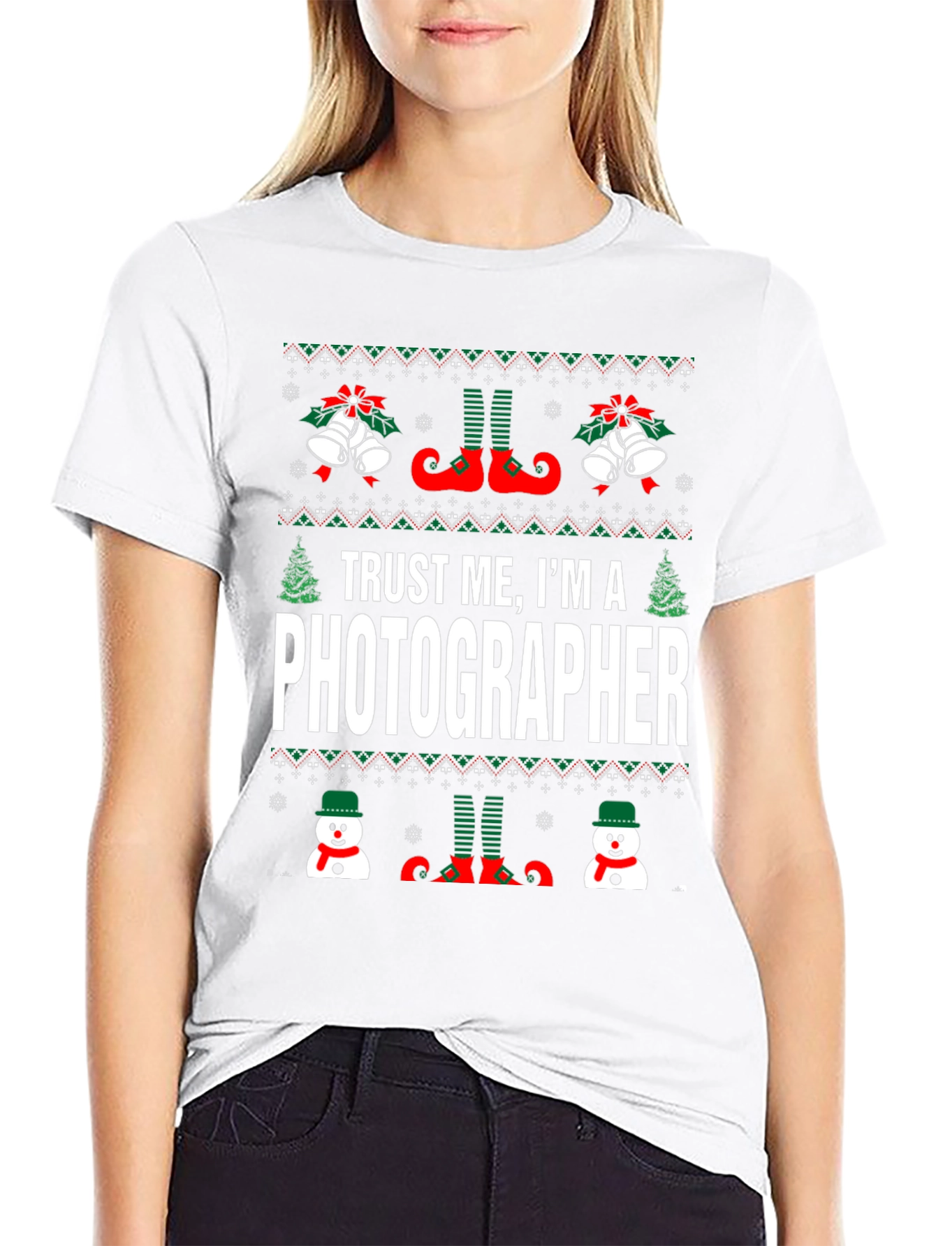 Trust Me Im A Photographer Ugly Christmas T-Shirt