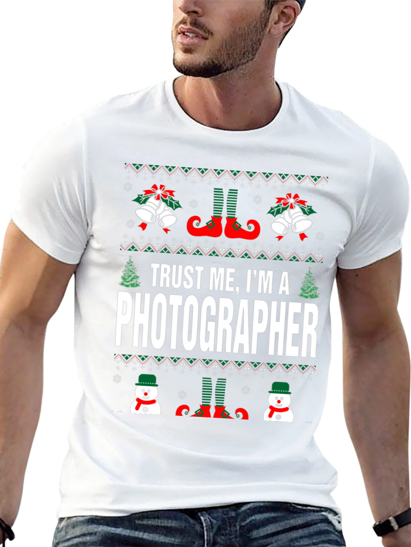 Trust Me Im A Photographer Ugly Christmas T-Shirt