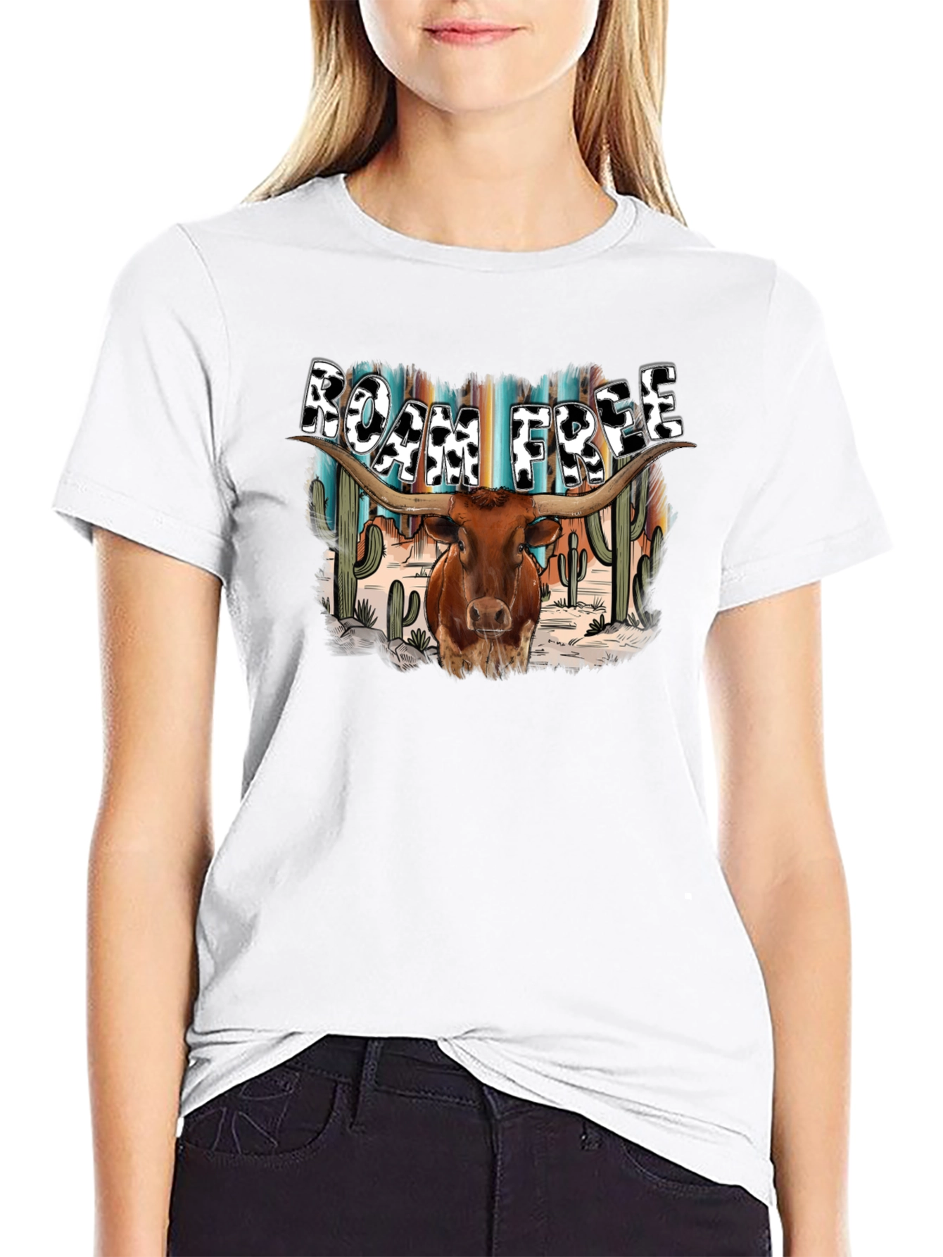 Roam Free Longhorn Graphic Tee