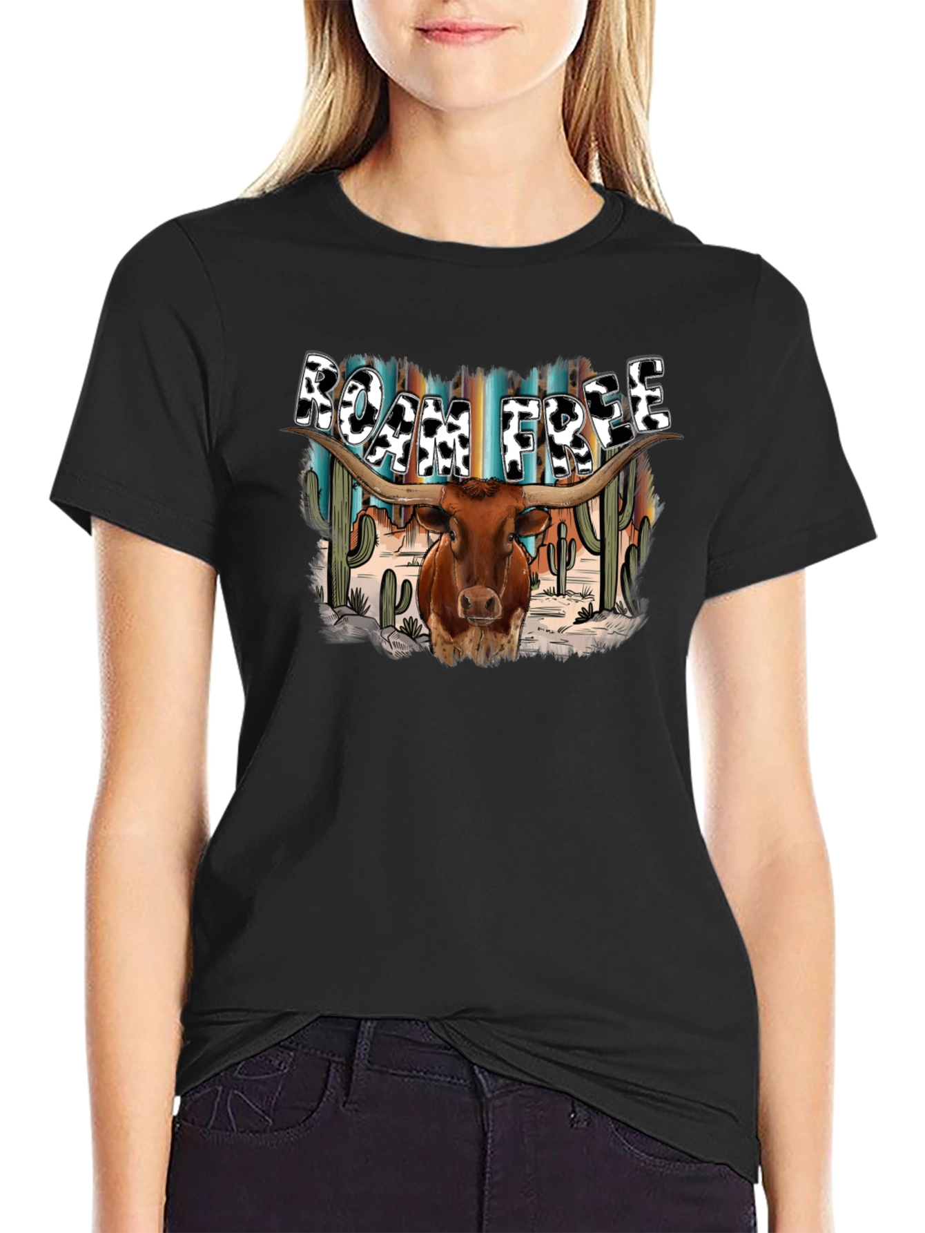 Roam Free Longhorn Graphic Tee