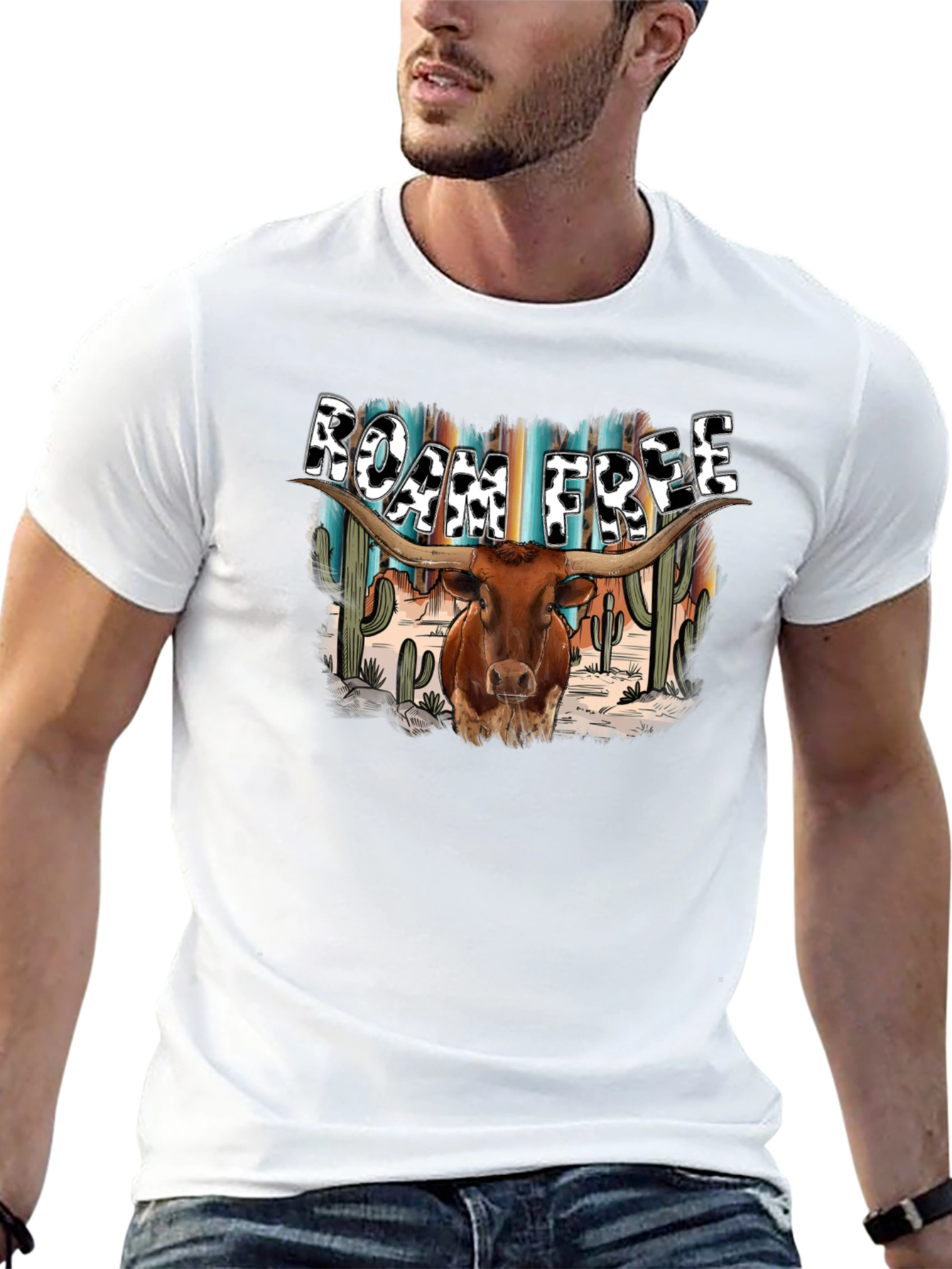 Roam Free Longhorn Graphic Tee