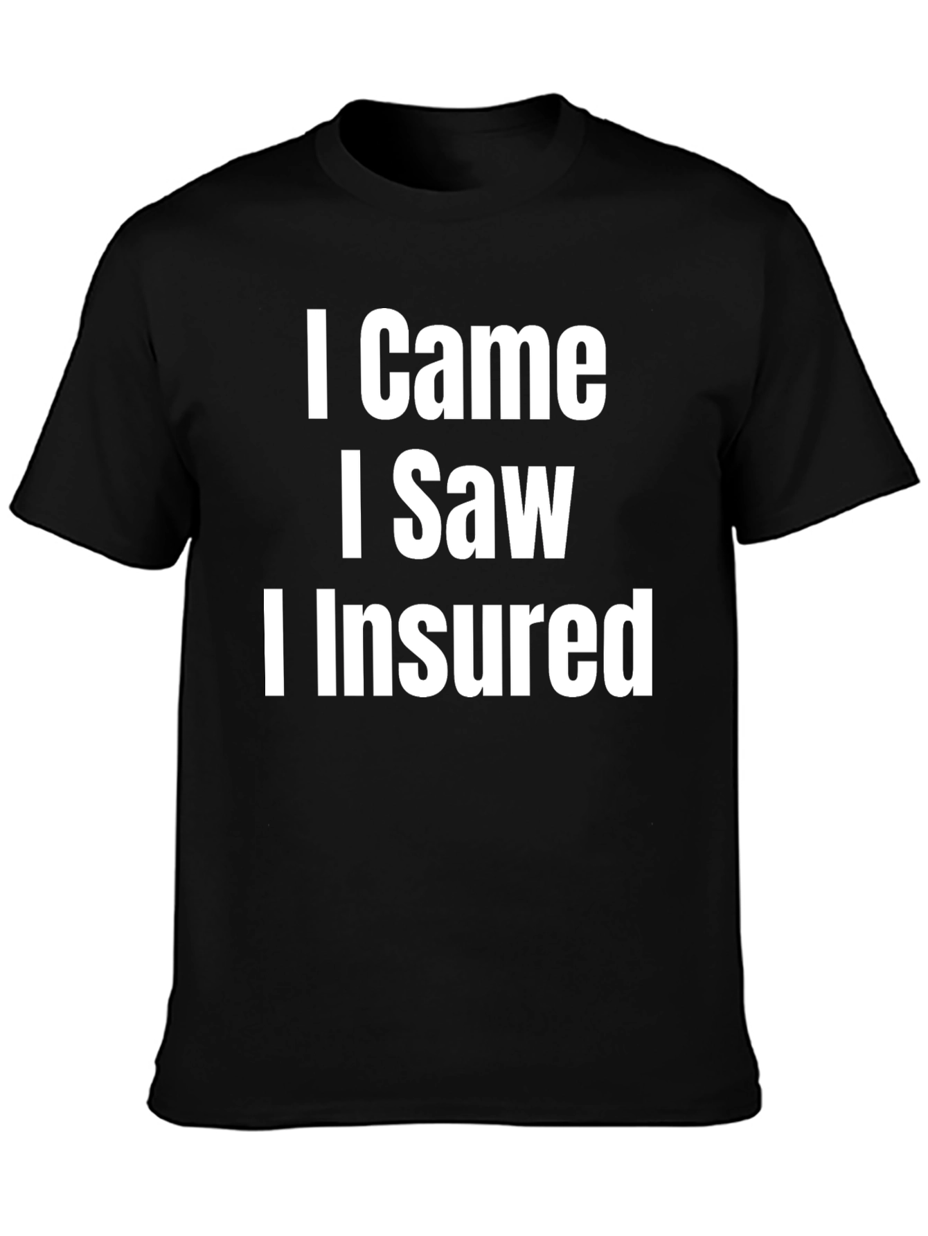 I Came I Saw I Insured Funny T-Shirt