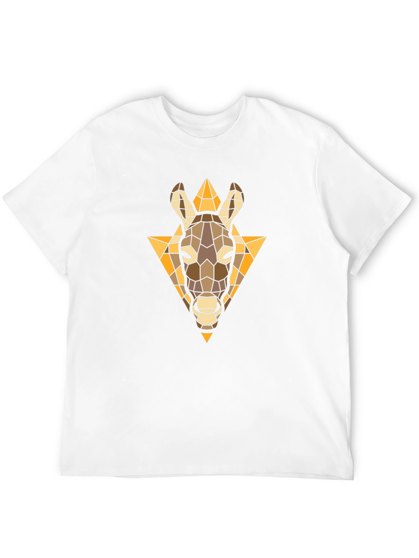 Geometric Donkey Graphic T-Shirt - Modern Casual Wear