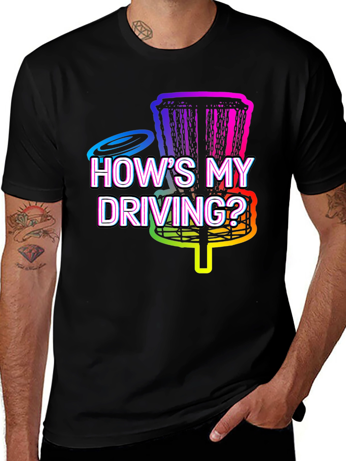 Hows My Driving? Disc Golf T-Shirt