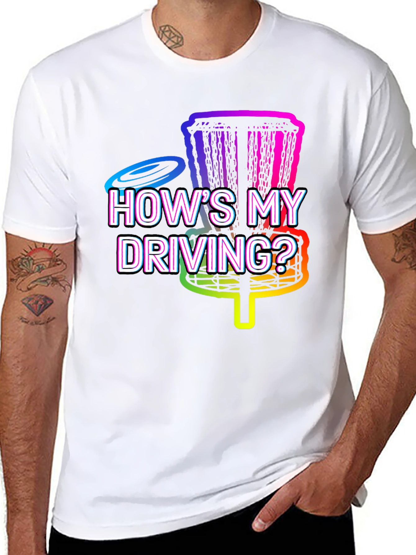 Hows My Driving? Disc Golf T-Shirt