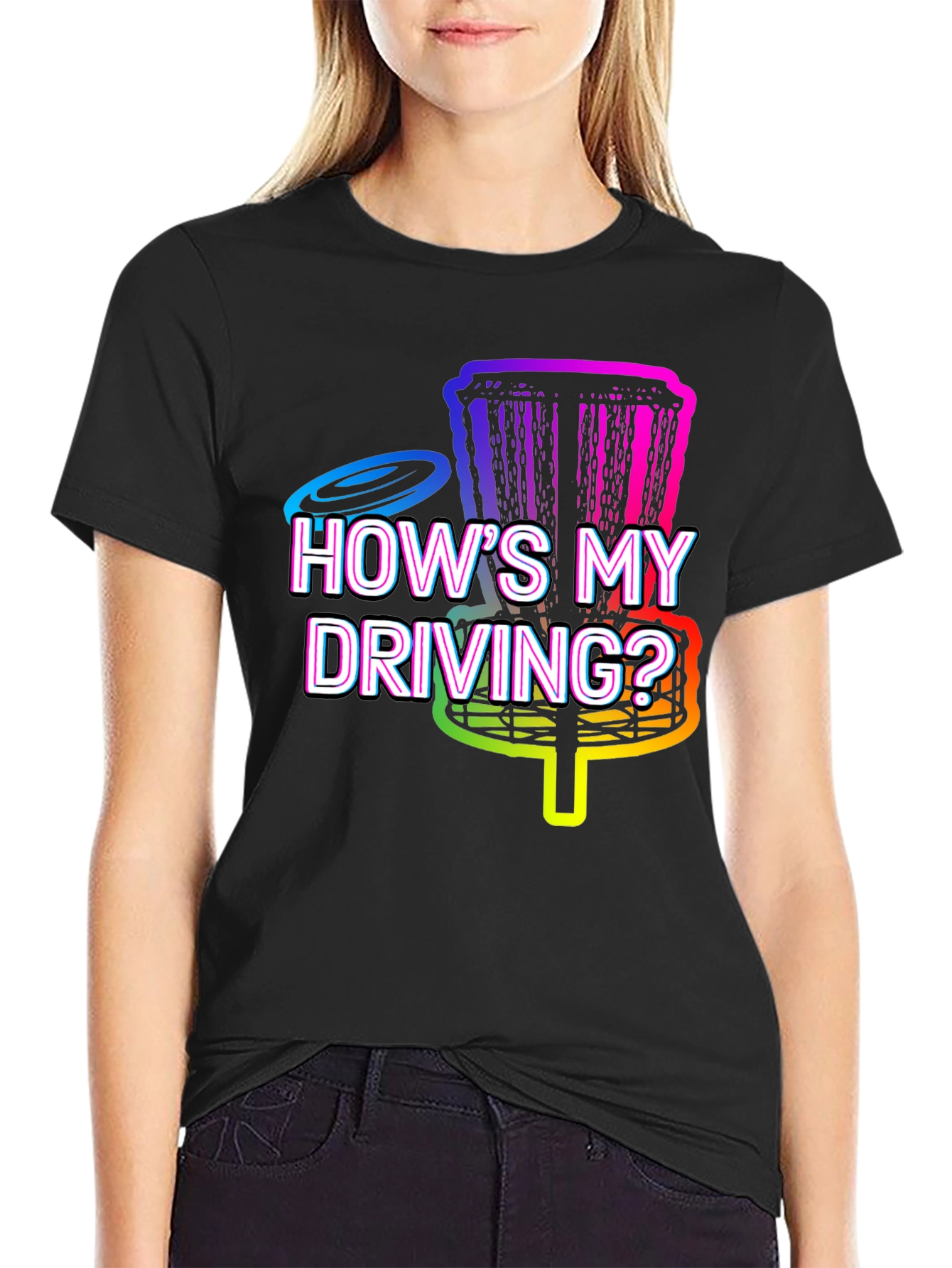 Hows My Driving? Disc Golf T-Shirt