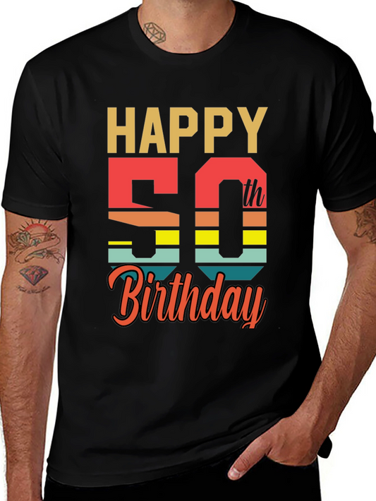 Happy 50th Birthday Graphic T-Shirt