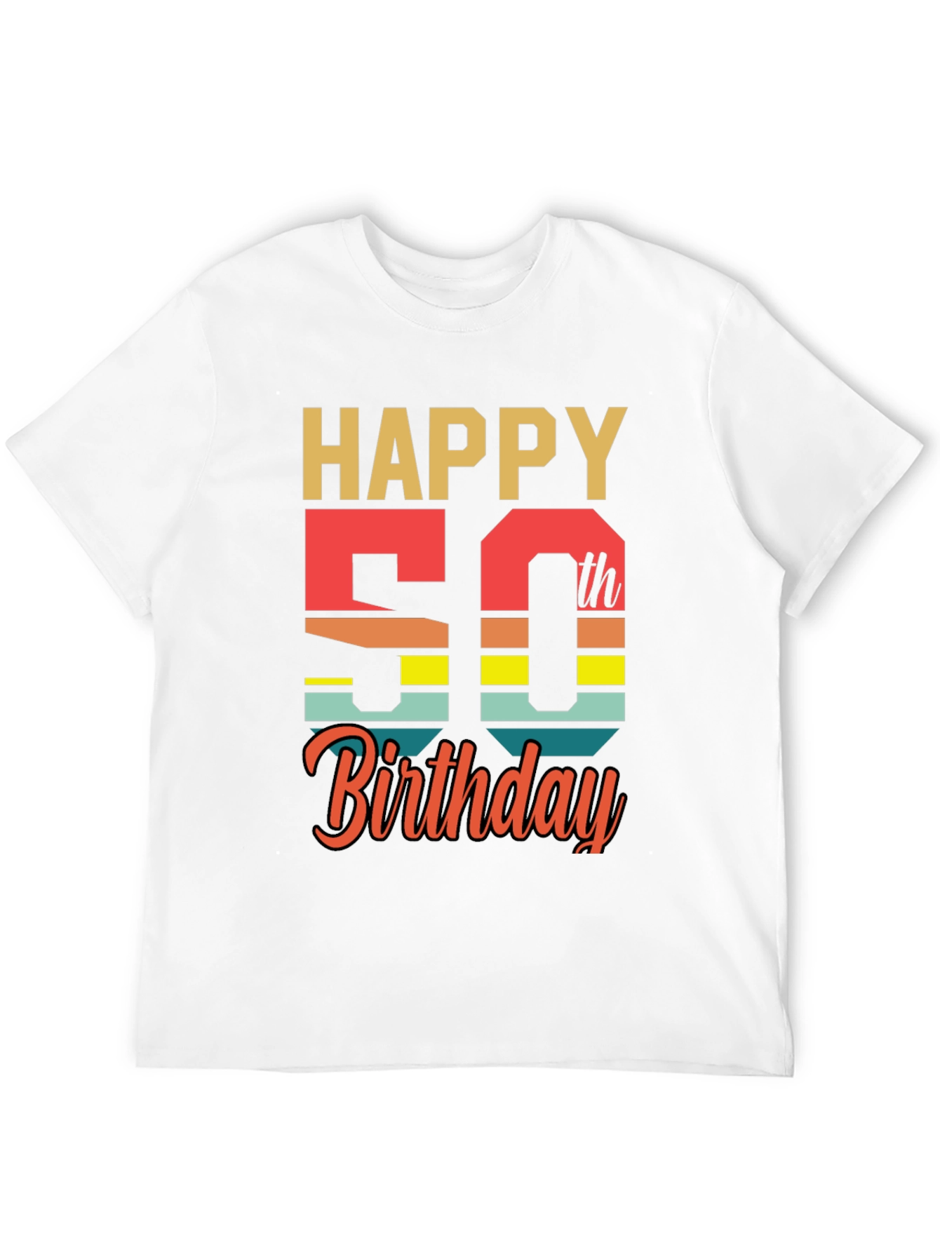 Happy 50th Birthday Graphic T-Shirt