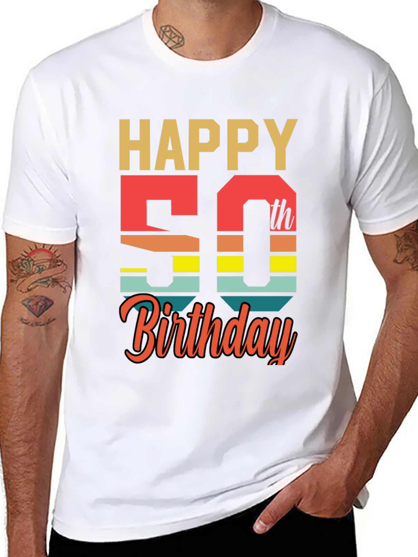 Happy 50th Birthday Graphic T-Shirt