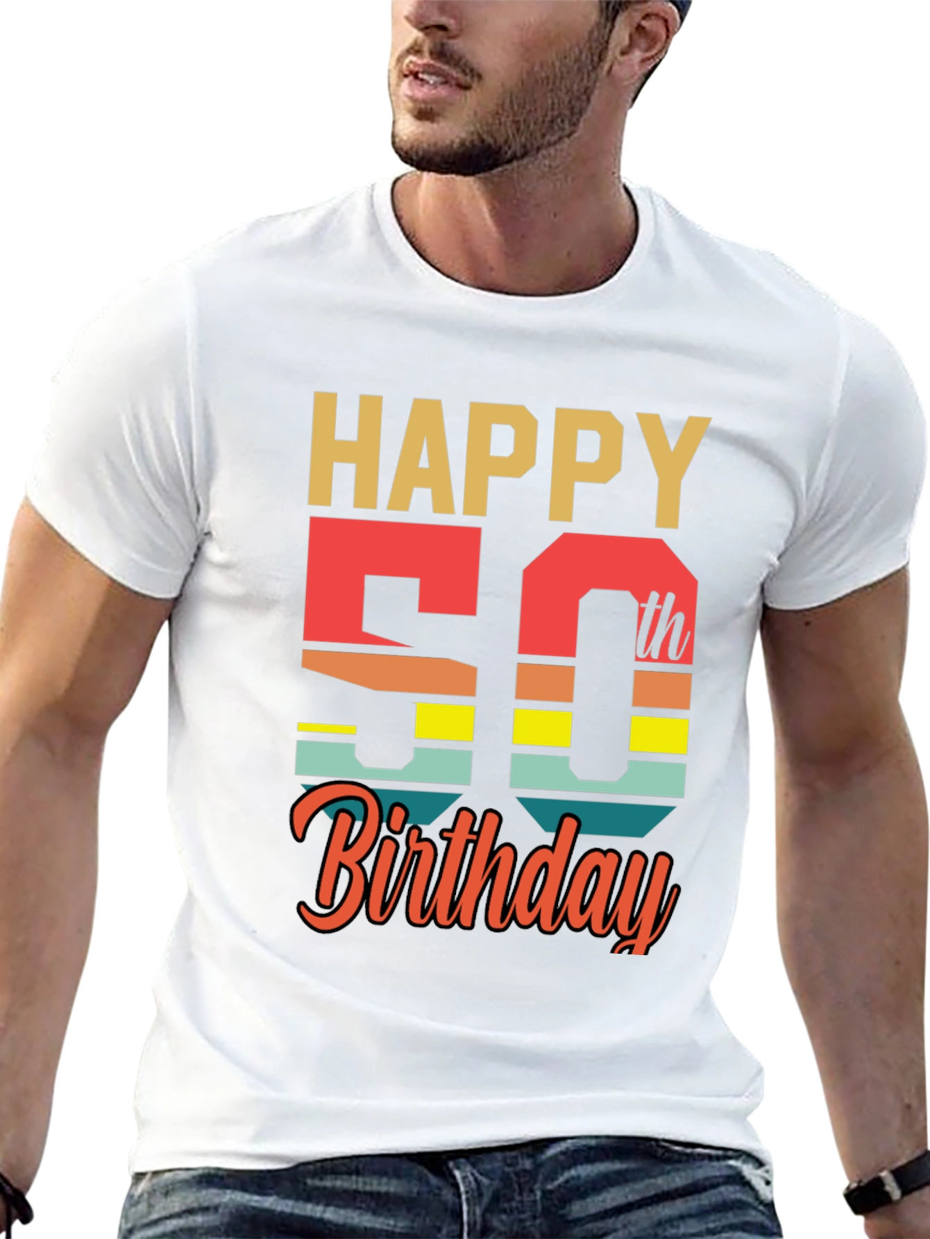Happy 50th Birthday Graphic T-Shirt