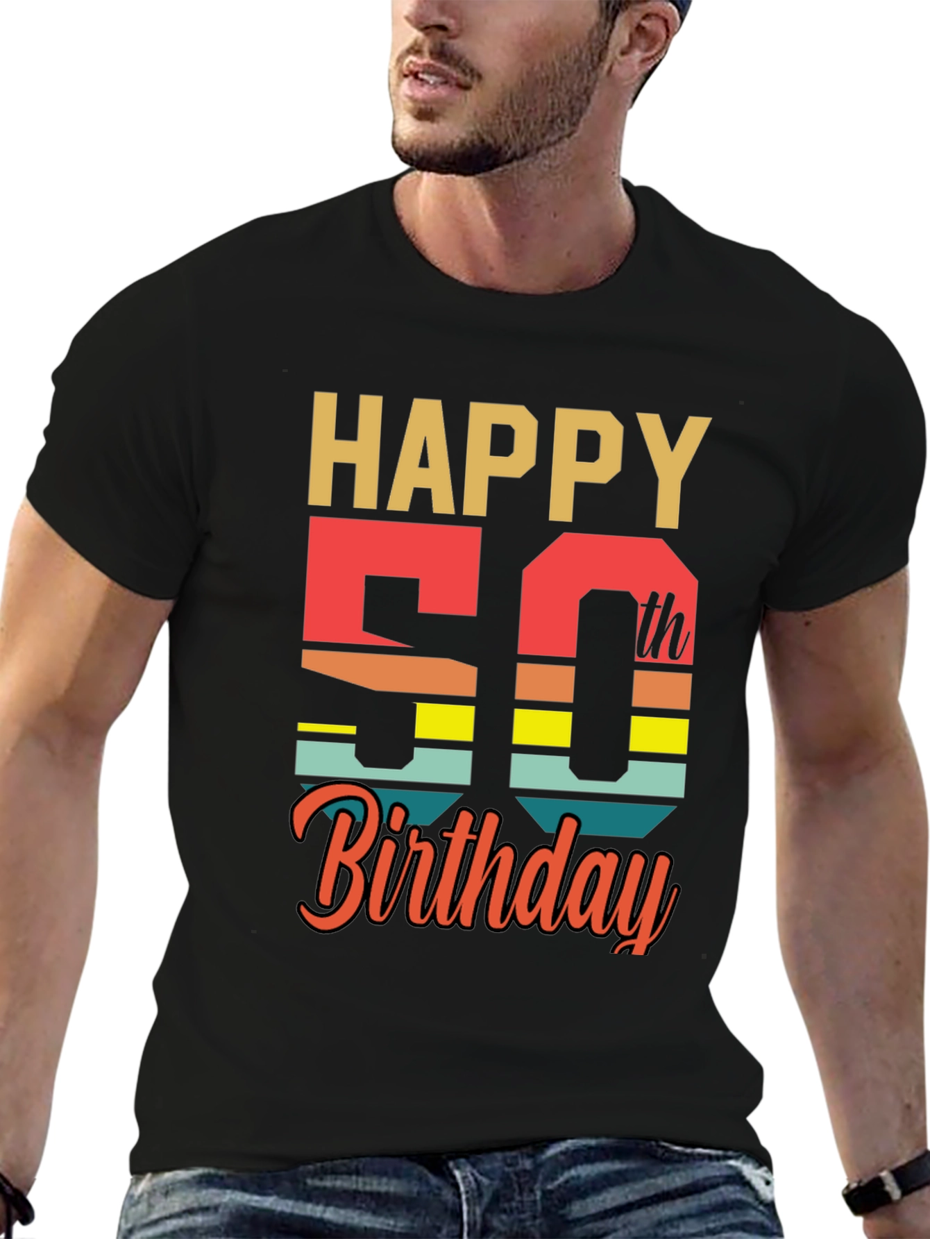 Happy 50th Birthday Graphic T-Shirt