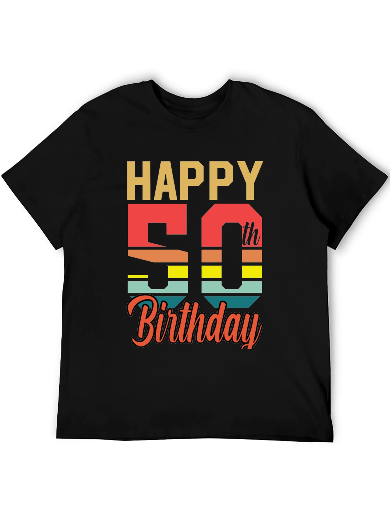 Happy 50th Birthday Graphic T-Shirt