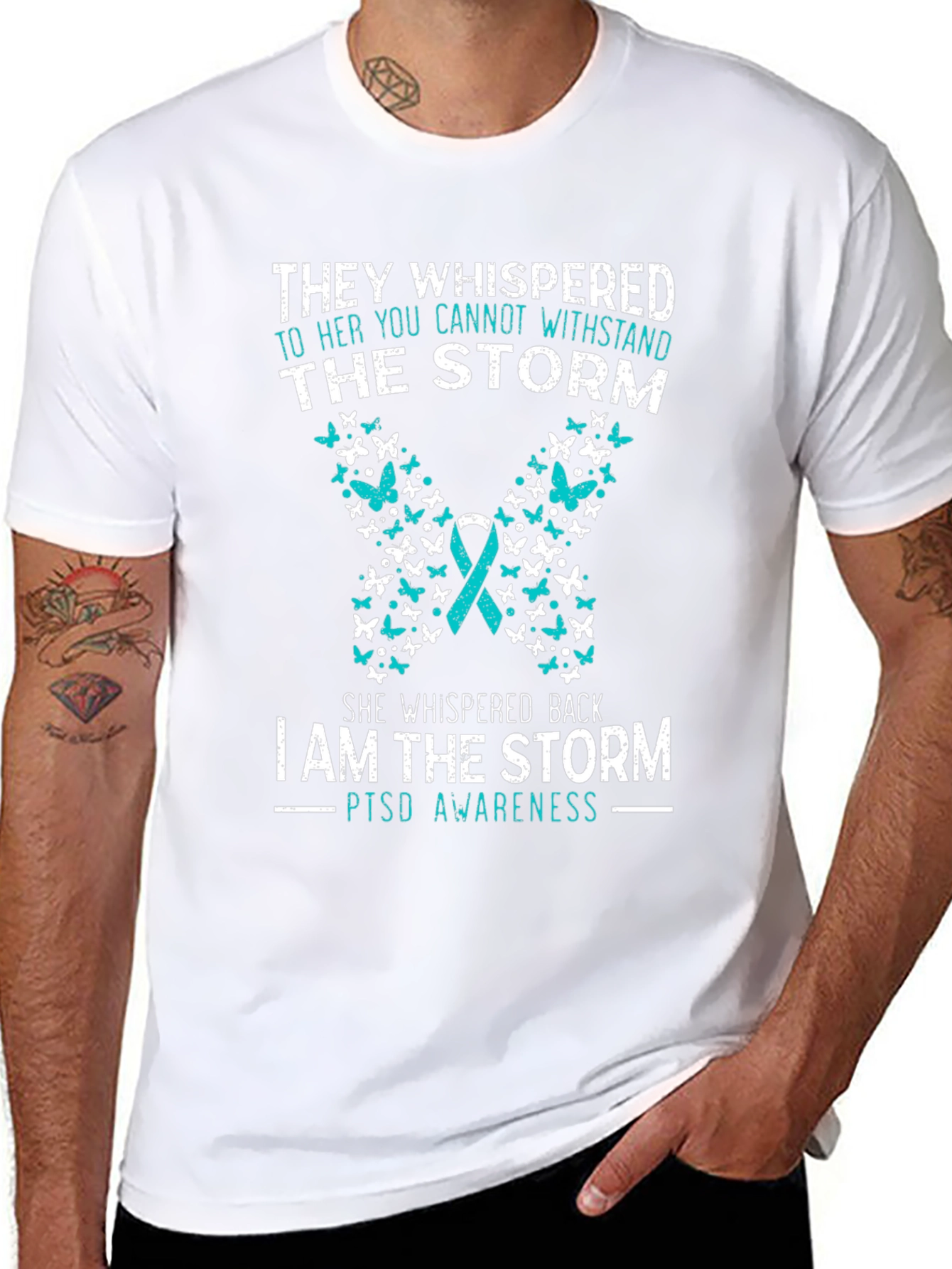 PTSD Awareness Butterfly T-Shirt