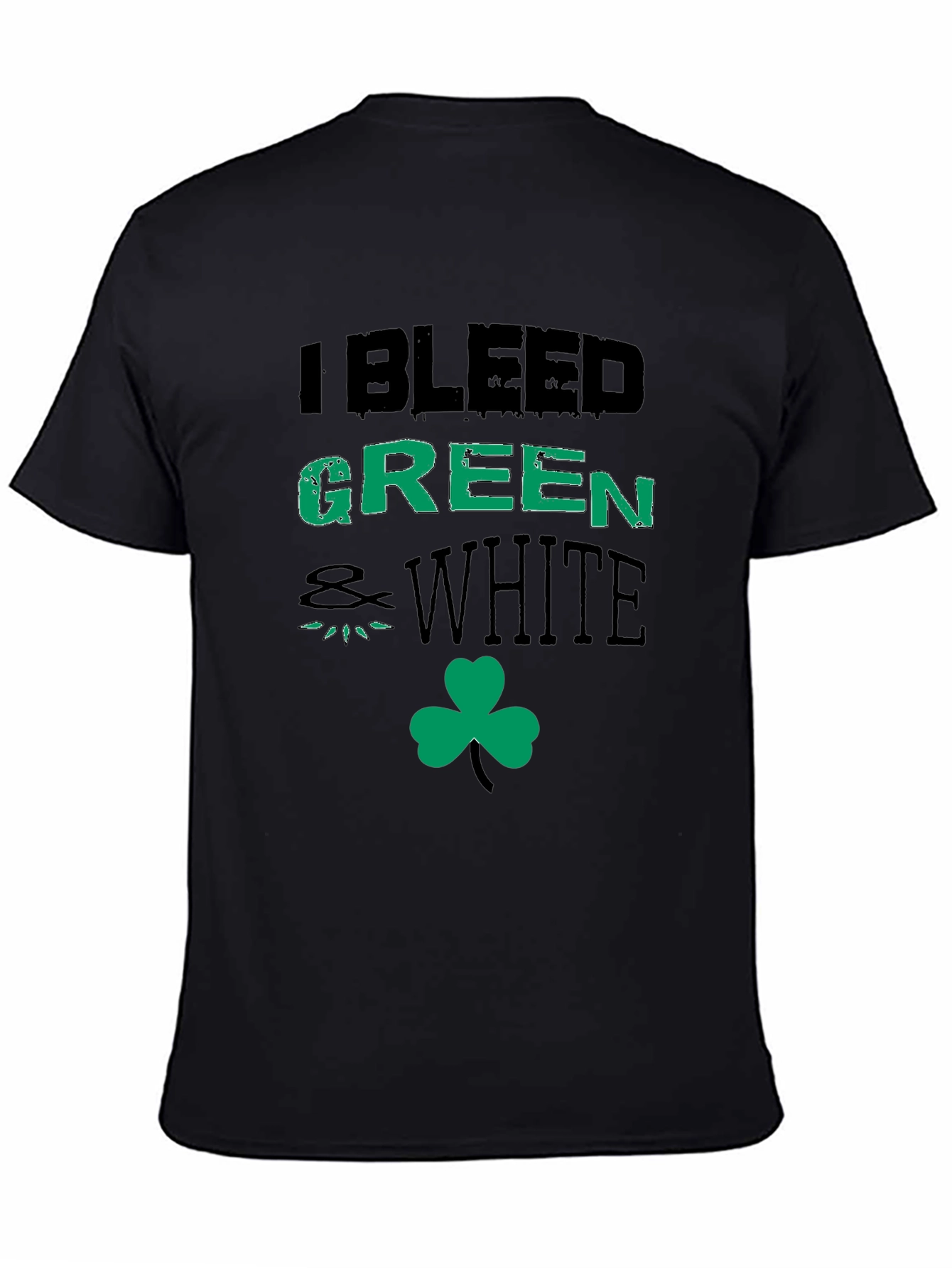 I Bleed Green and White St. Patricks Day T-Shirt