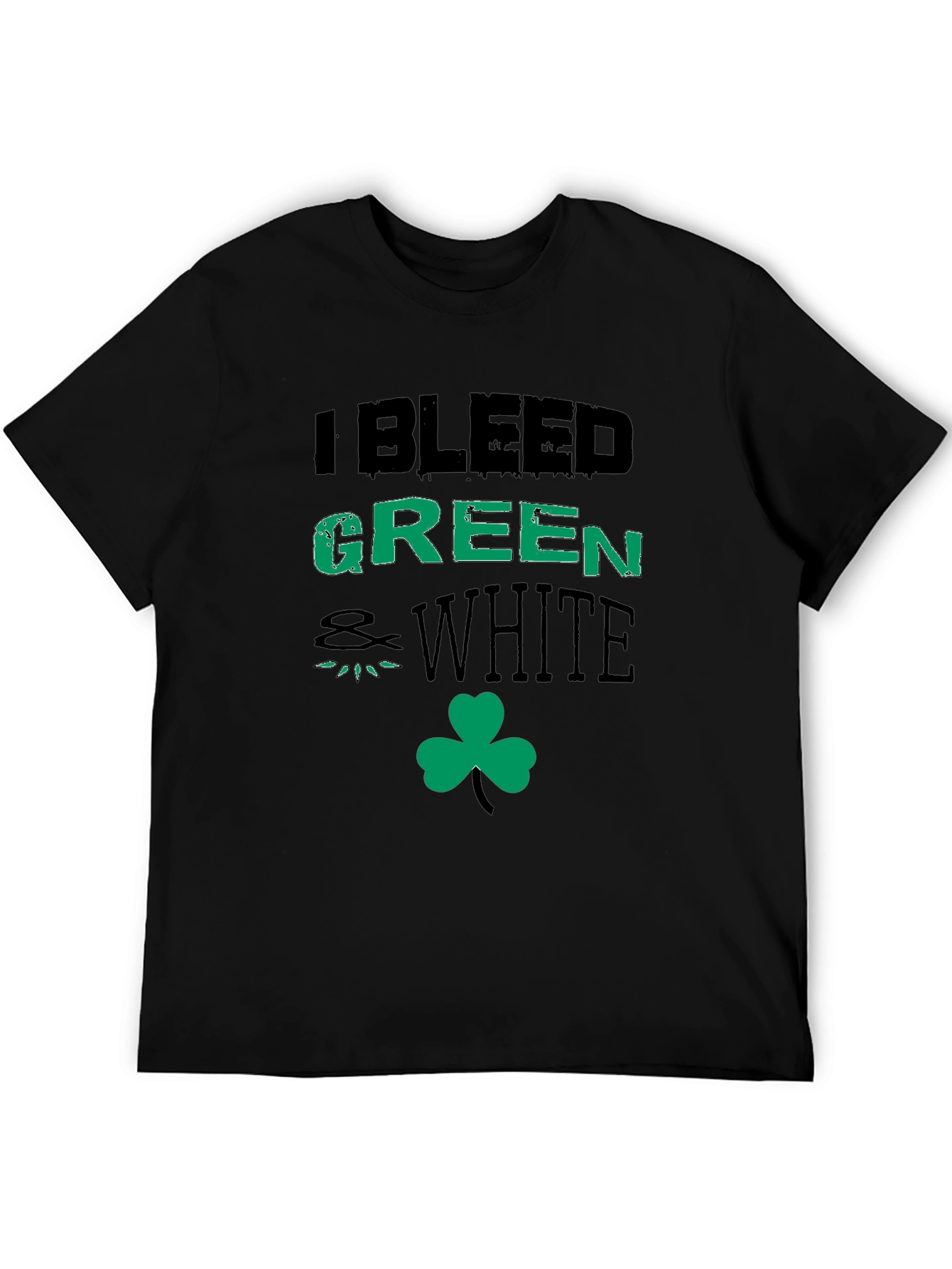 I Bleed Green and White St. Patricks Day T-Shirt