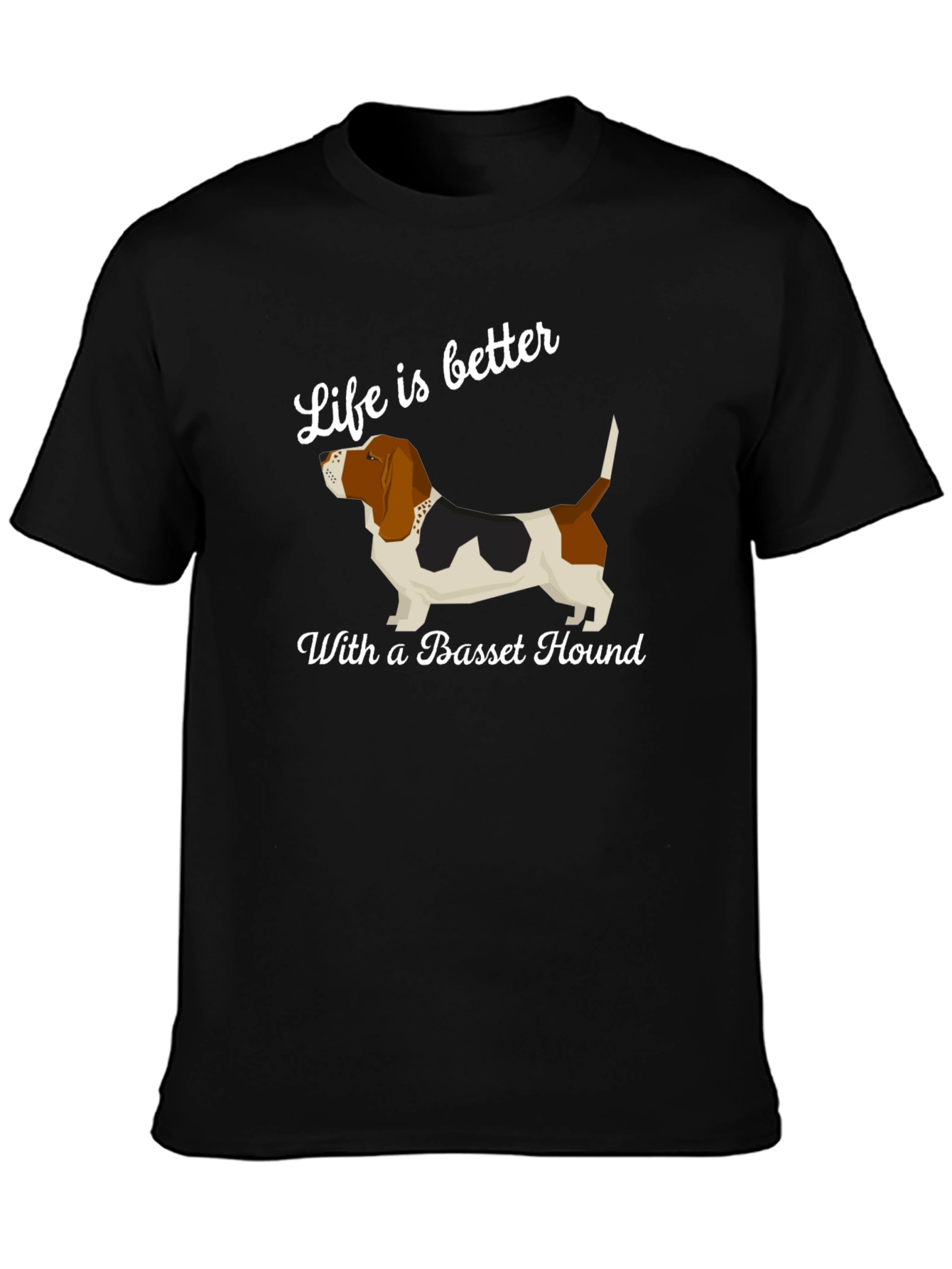 Basset Hound T-Shirt - Life is Better