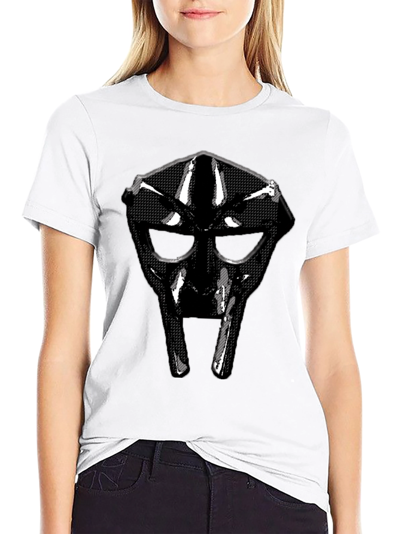 MF DOOM Mask Graphic Black T-Shirt Hip Hop Tee