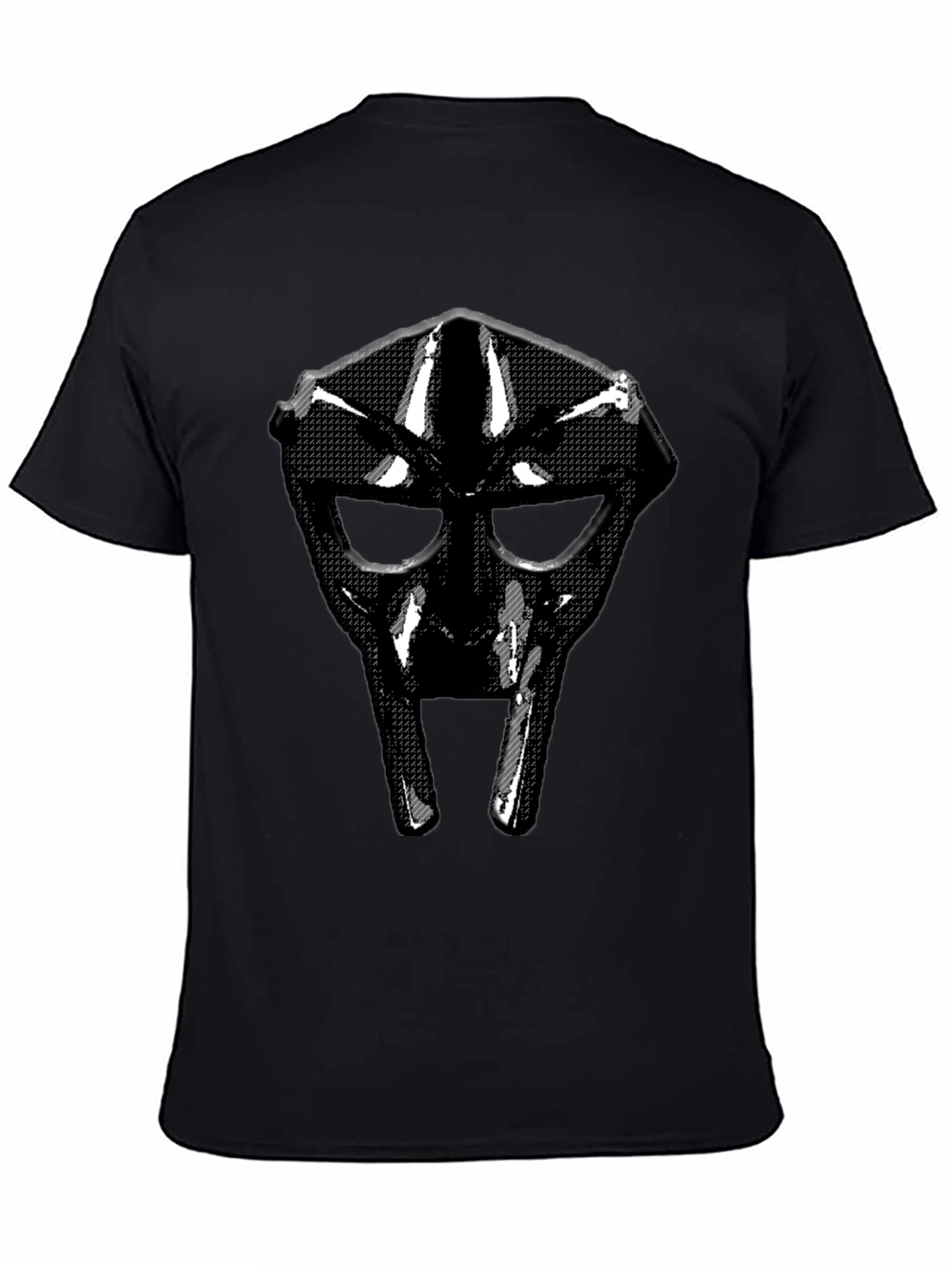MF DOOM Mask Graphic Black T-Shirt Hip Hop Tee
