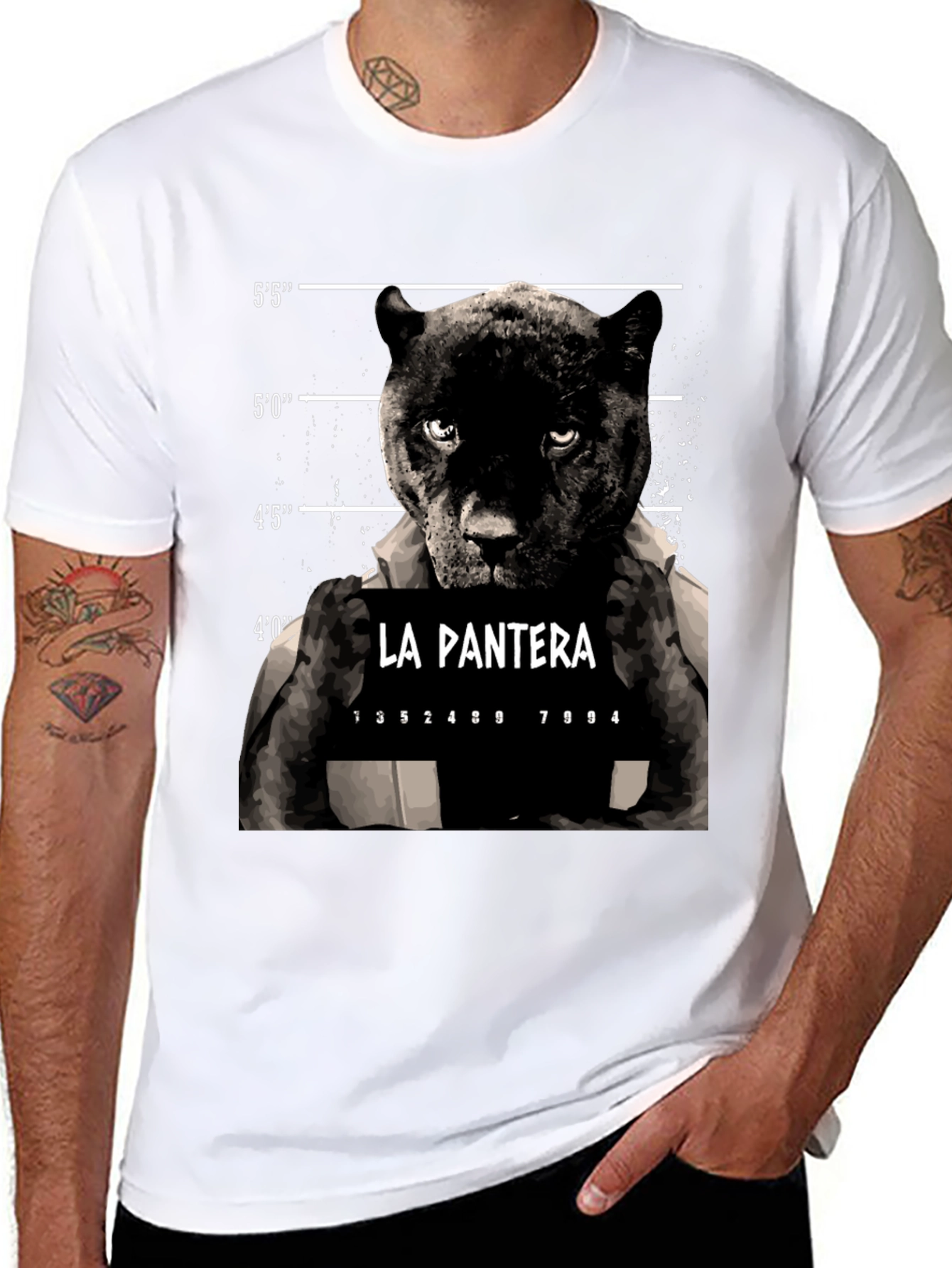 La Pantera Mugshot Graphic T-Shirt - Menswear