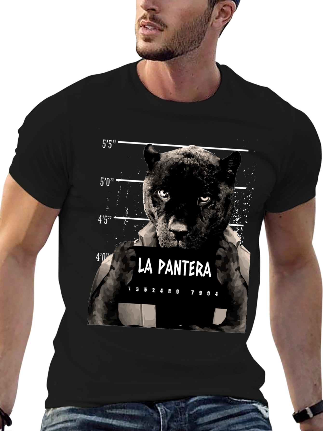 La Pantera Mugshot Graphic T-Shirt - Menswear